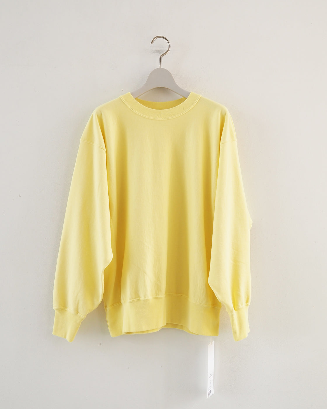 Light Sweat Crew Neck Pullover, Yellow