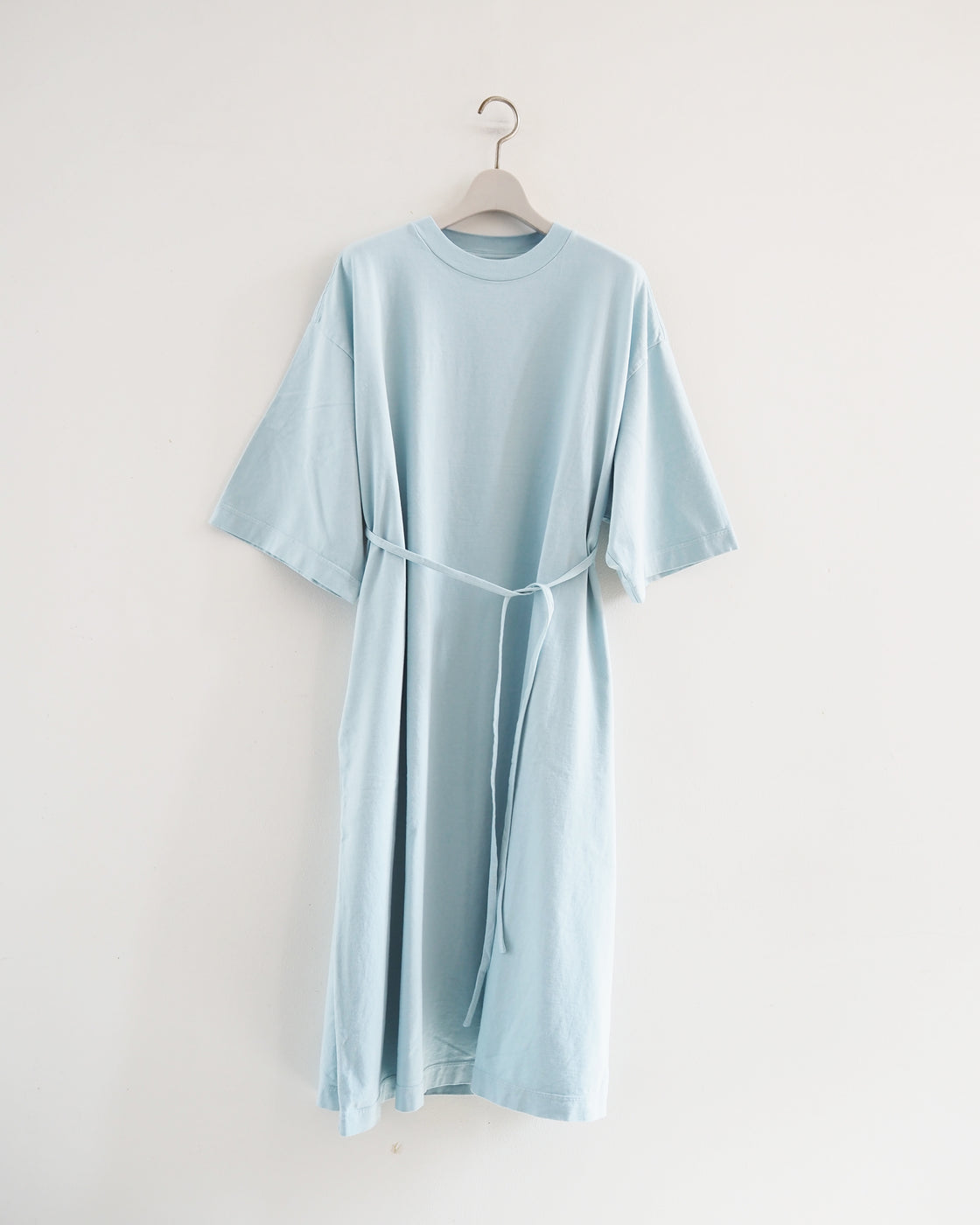high gauge plating Dress, Mint Blue