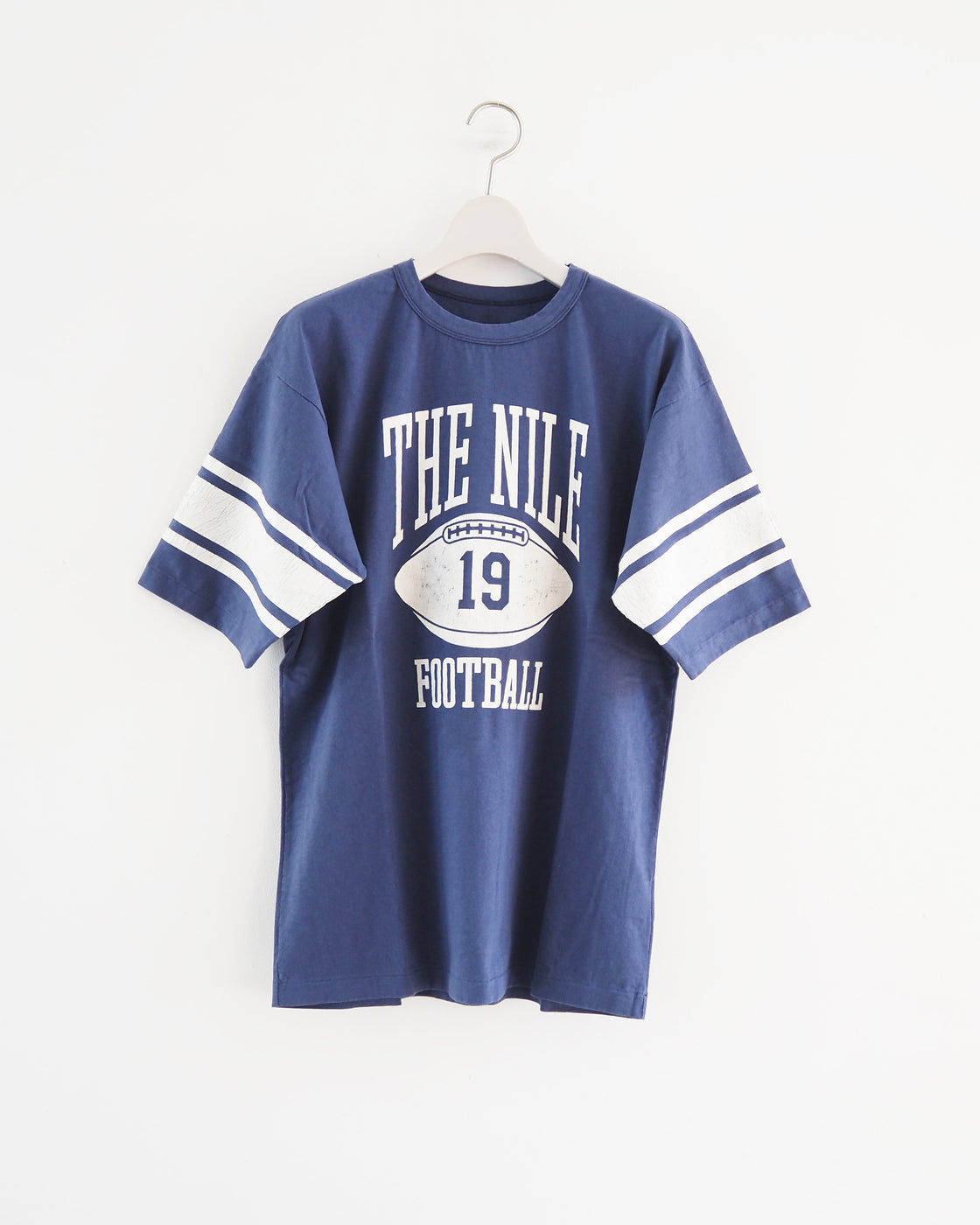 Football Short-Sleeved Tee Shirt, Navy