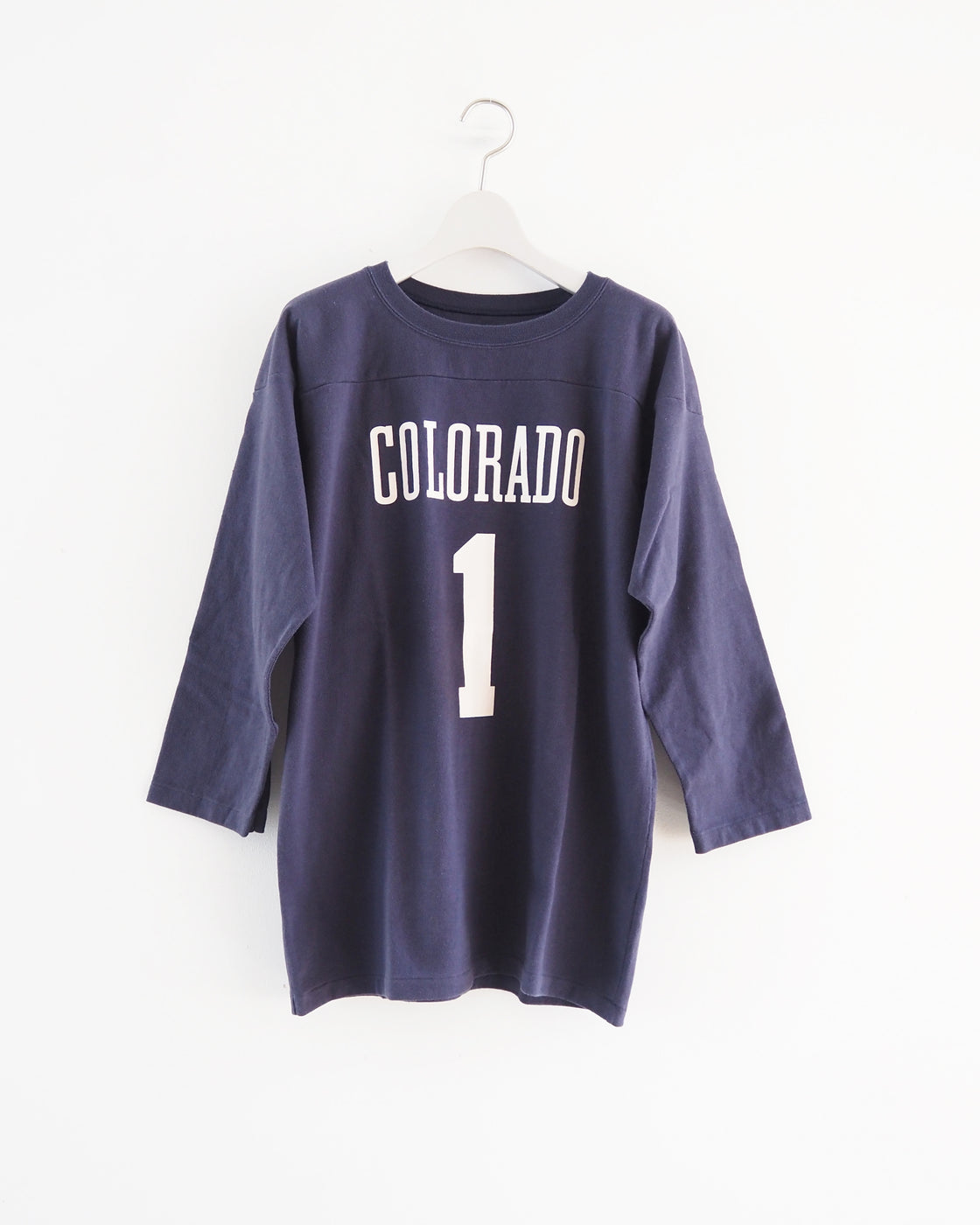 Football 3/4-Sleeved Tee Shirt, Navy