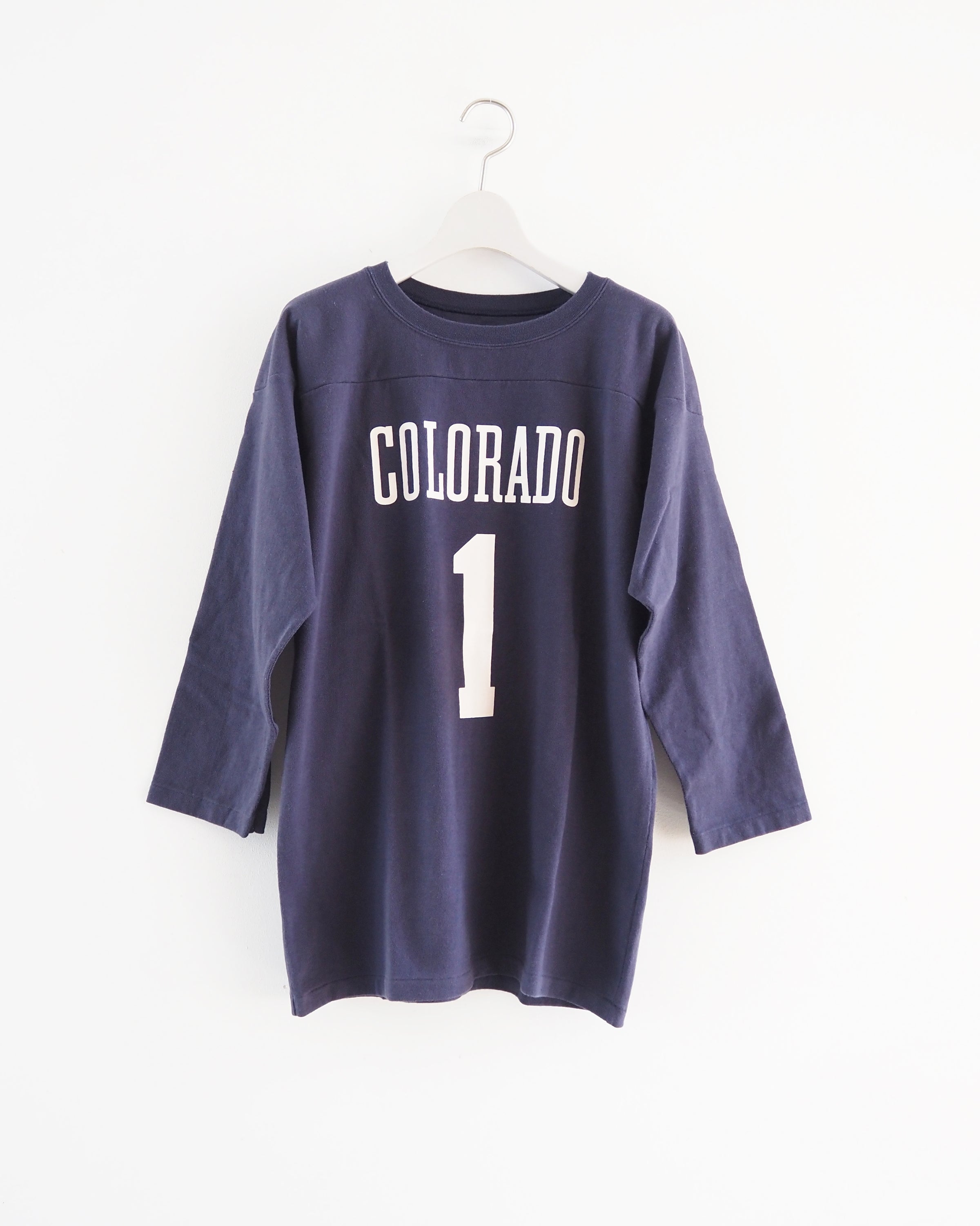 Football 3/4-Sleeved Tee Shirt, Navy