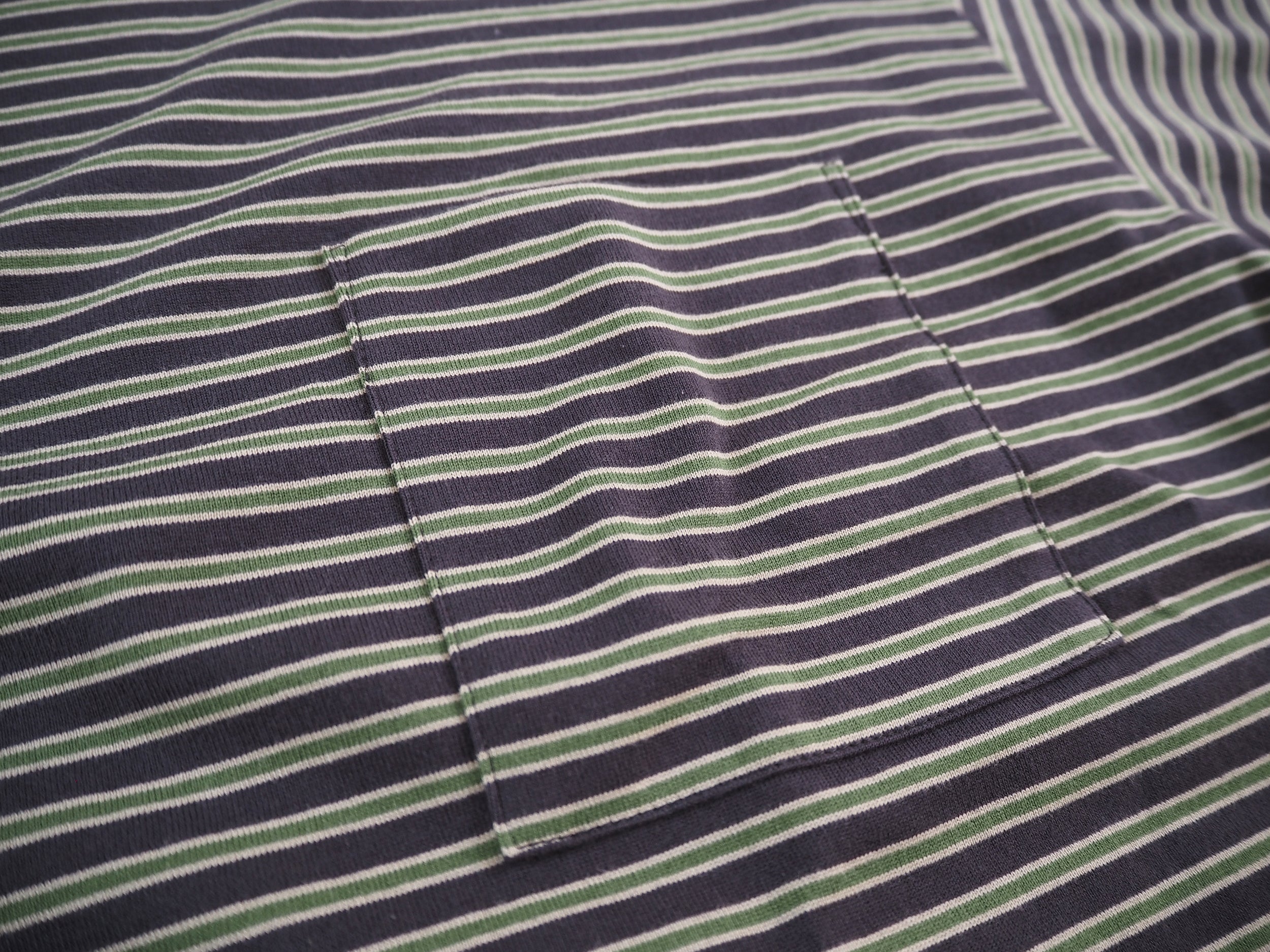 Striped Tee, Long Sleeve, Charcoal