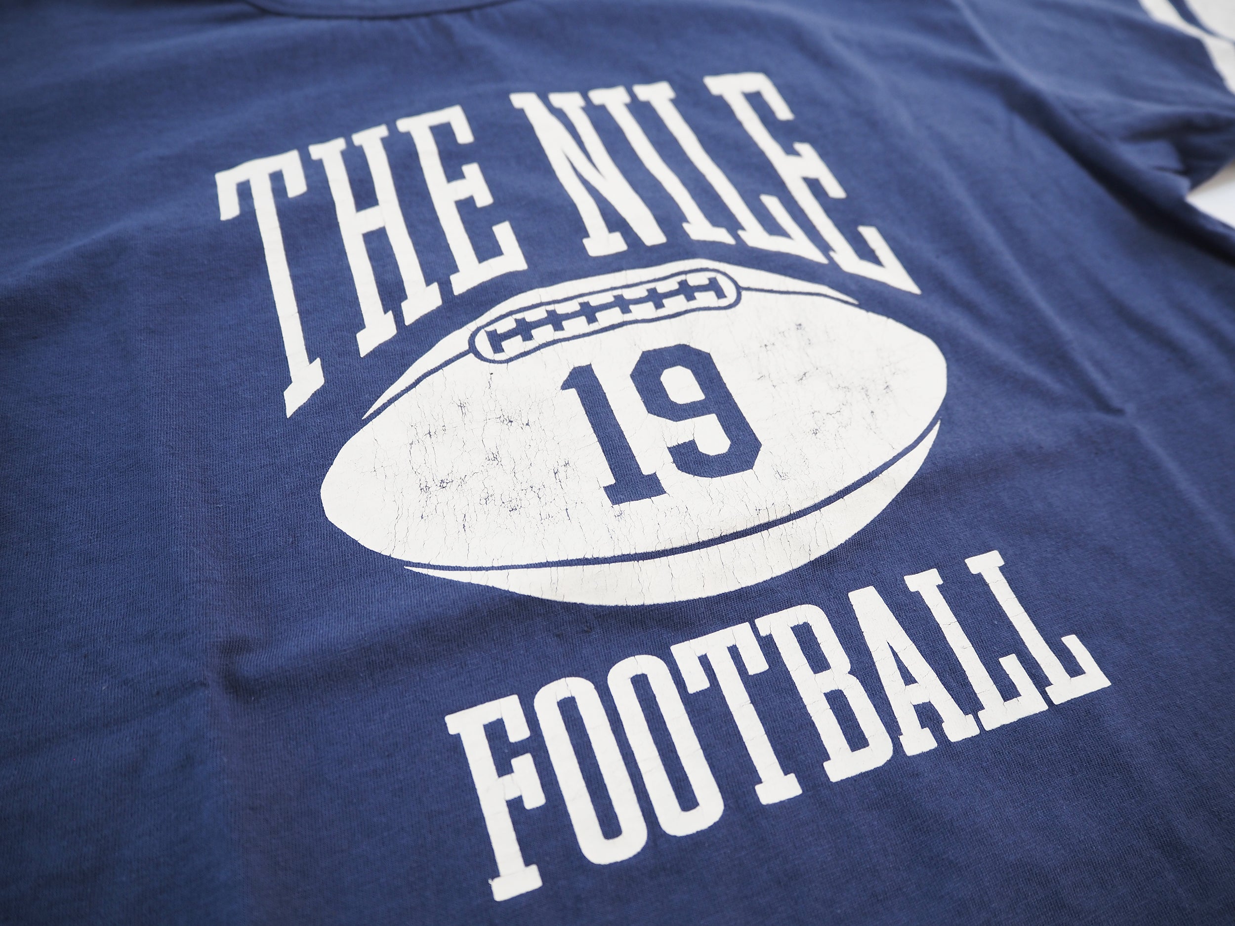 Football Short-Sleeved Tee Shirt, Navy