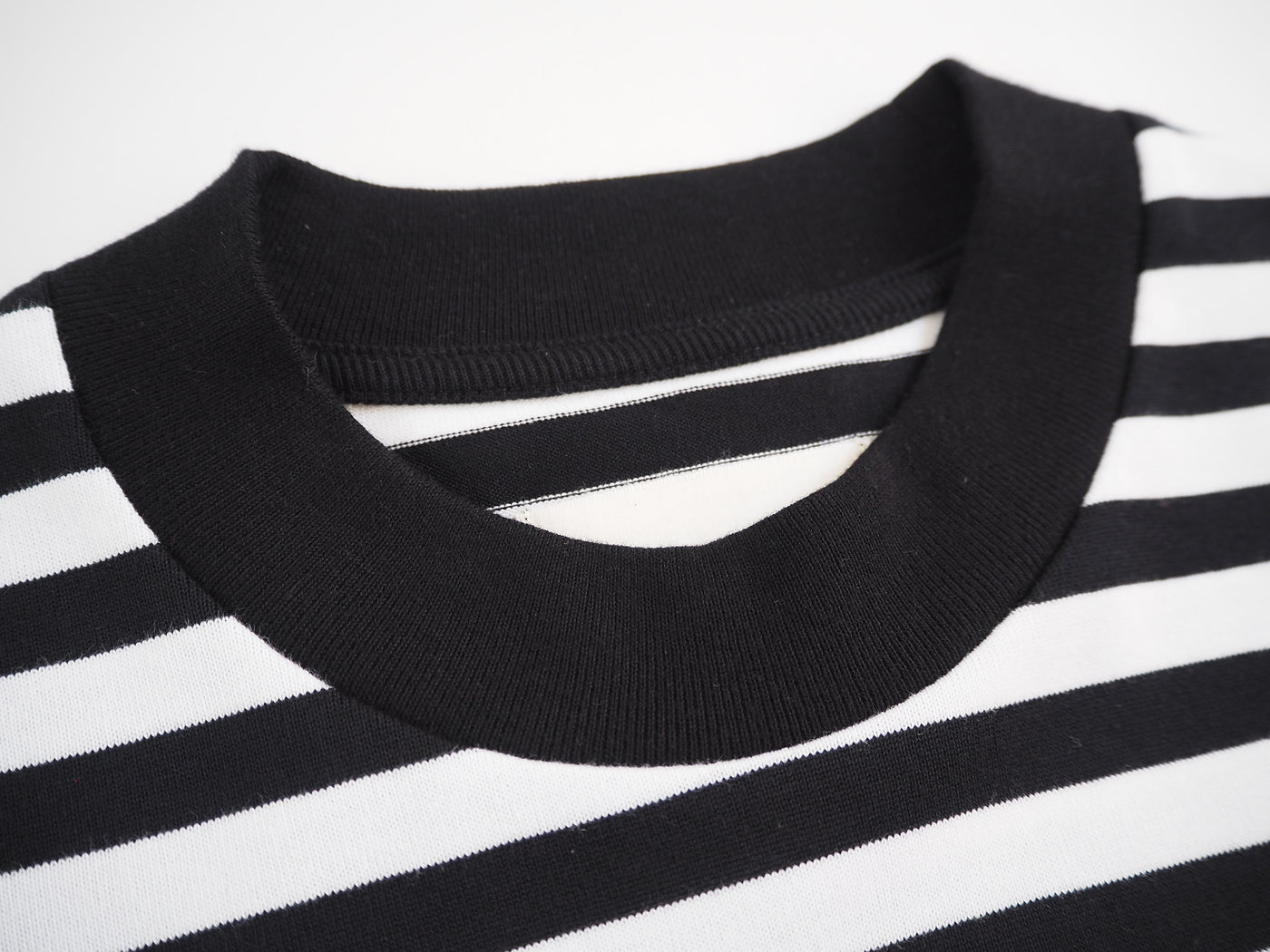 Box Tee Long Sleeve, Black x White