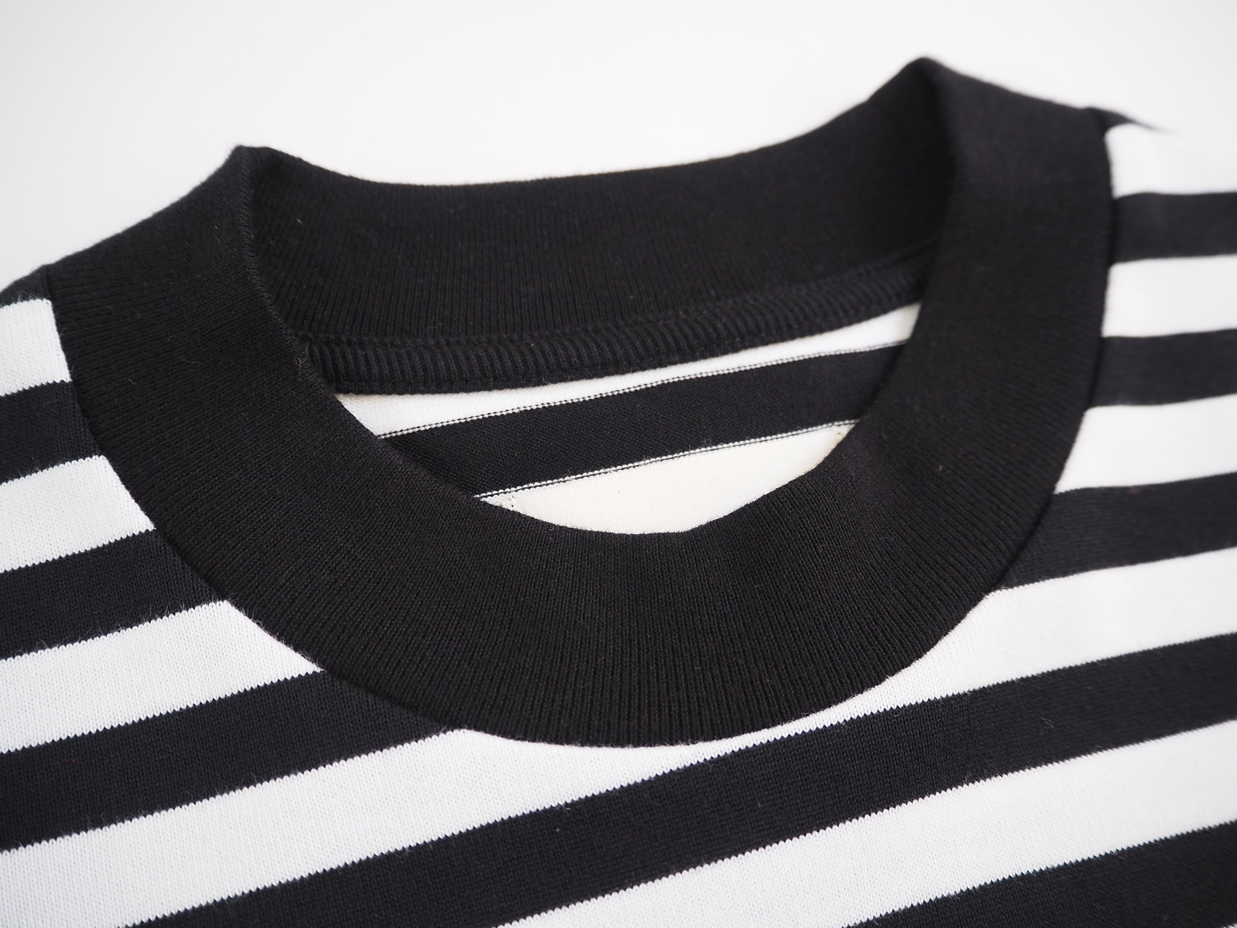 Box Tee Long Sleeve, Black x White