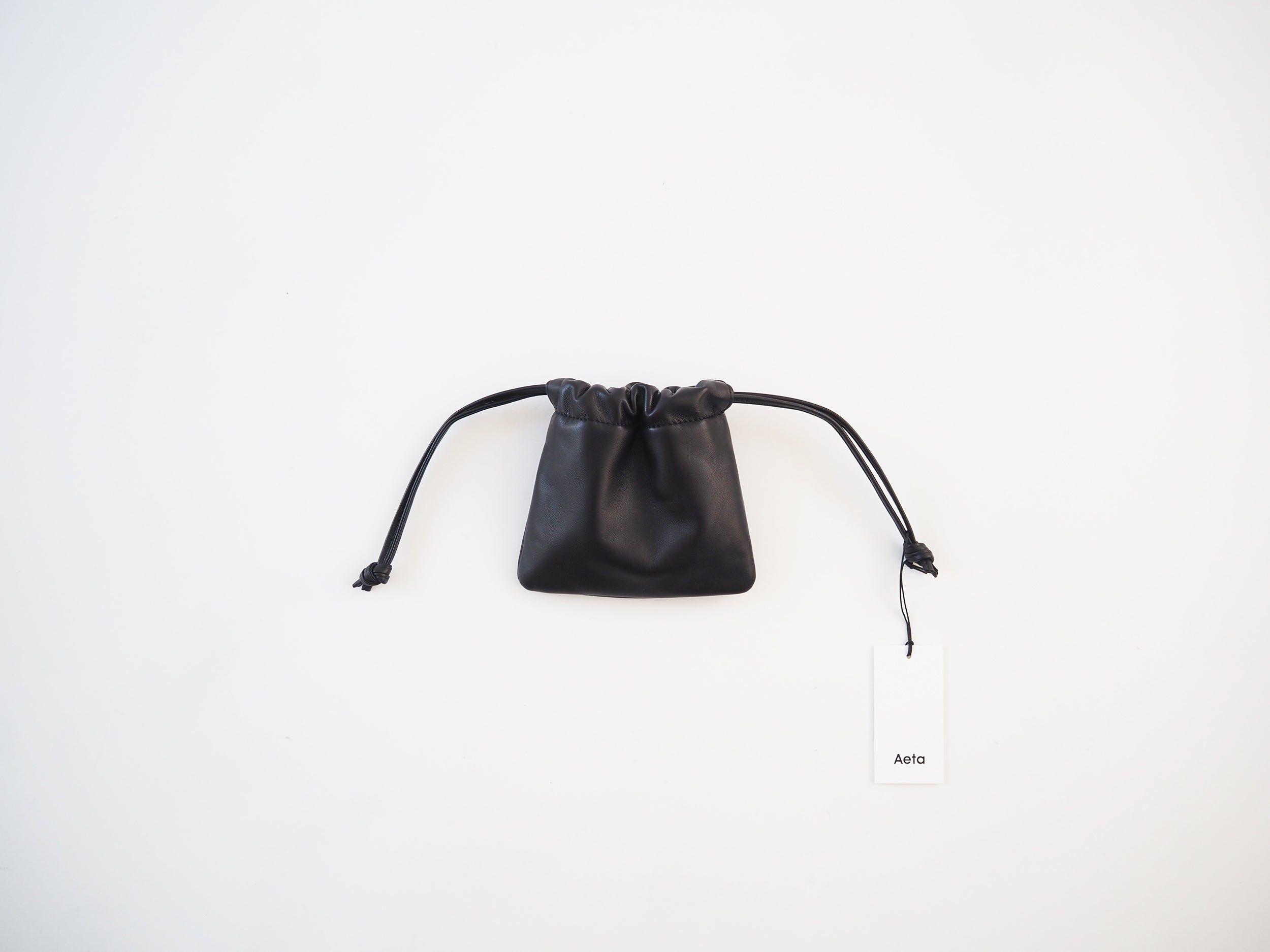 Drawstring pouch, Black
