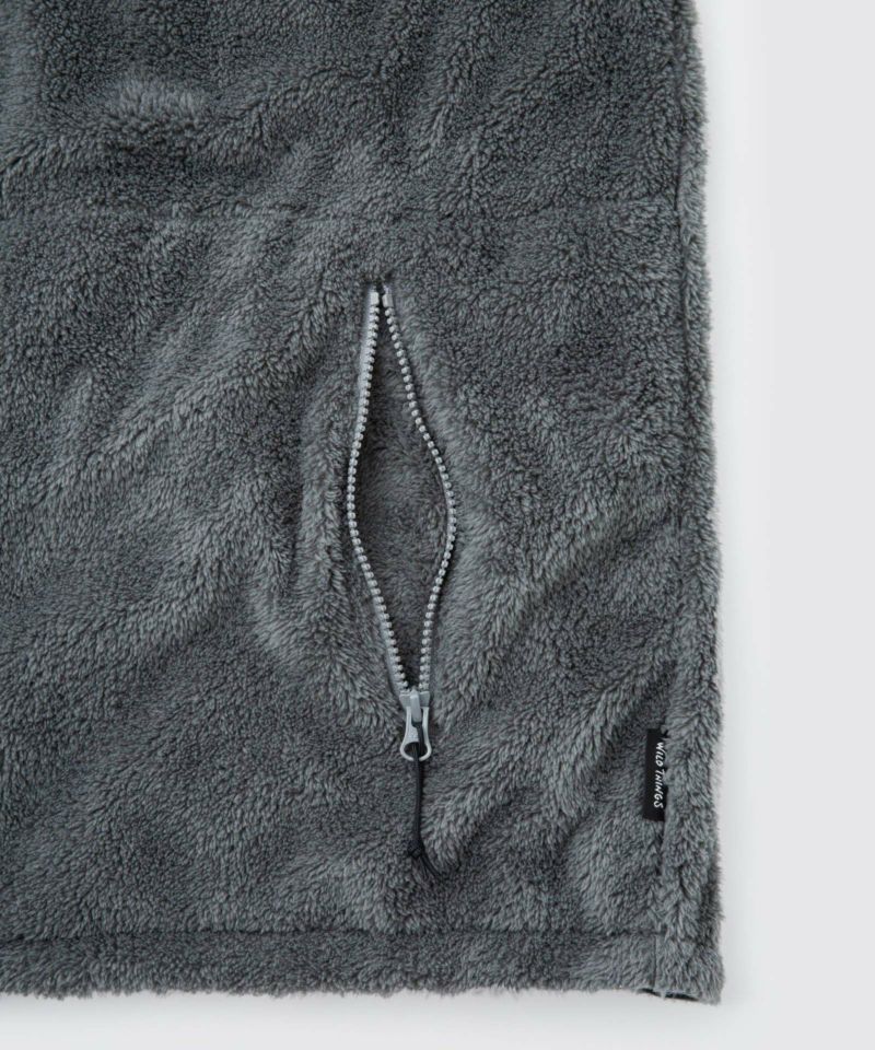 WILD THINGS LEVEL3 SHAGGY JACKET ,  F Grey