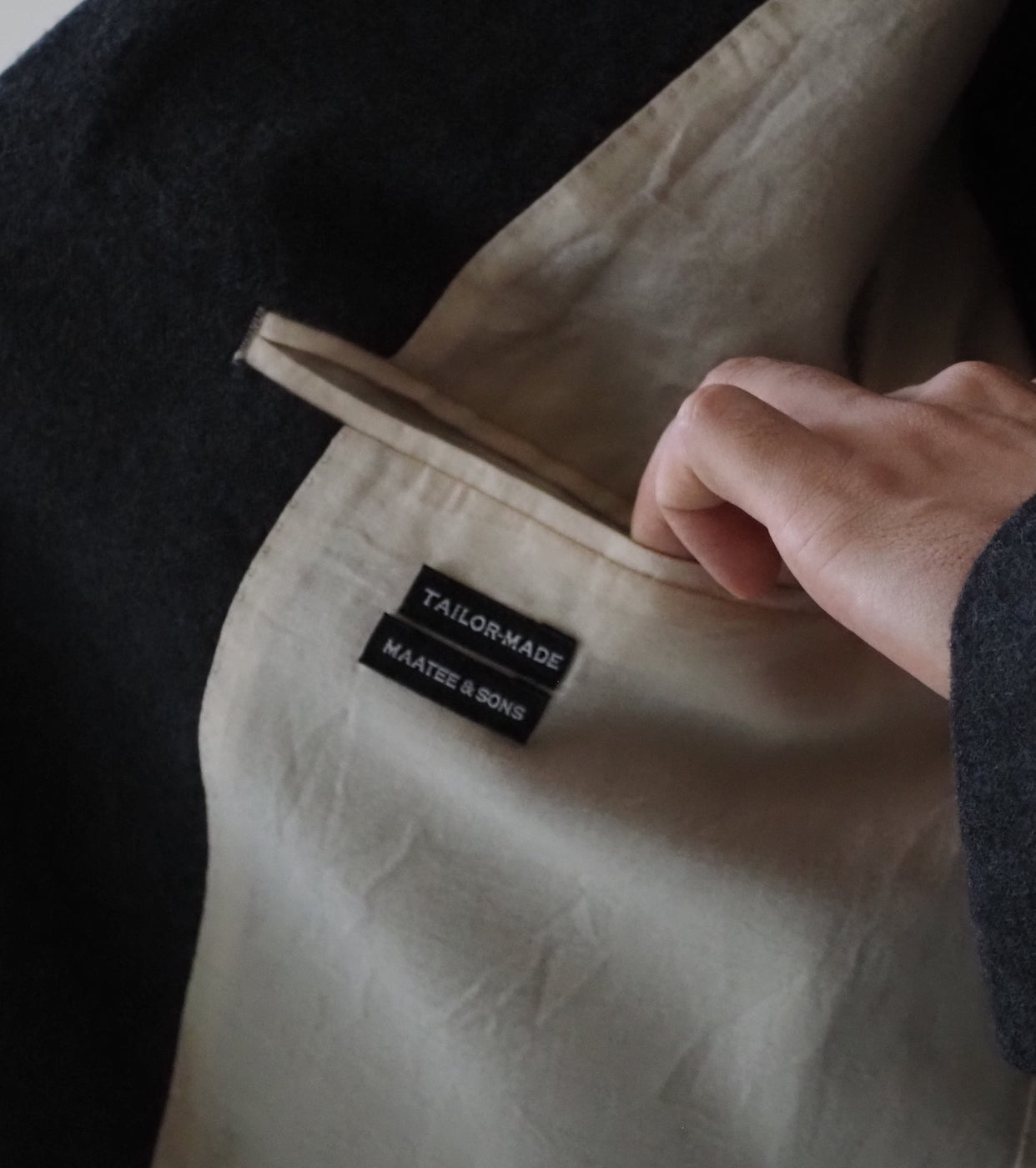 MAATEE & SONS Double Washed Jacket Flannel , Gray