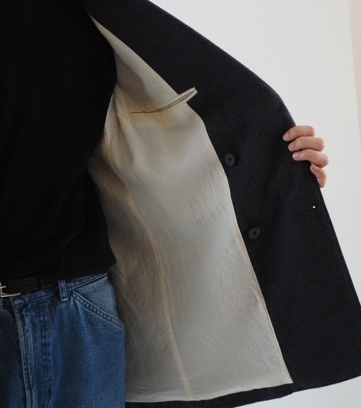 MAATEE & SONS Double Washed Jacket Flannel , Gray