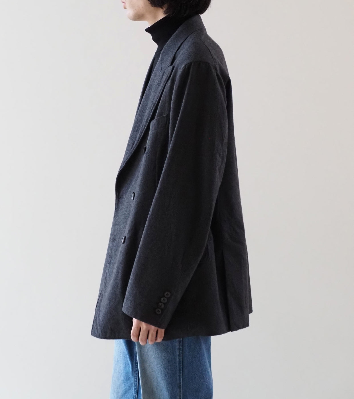 MAATEE & SONS Double Washed Jacket Flannel , Gray