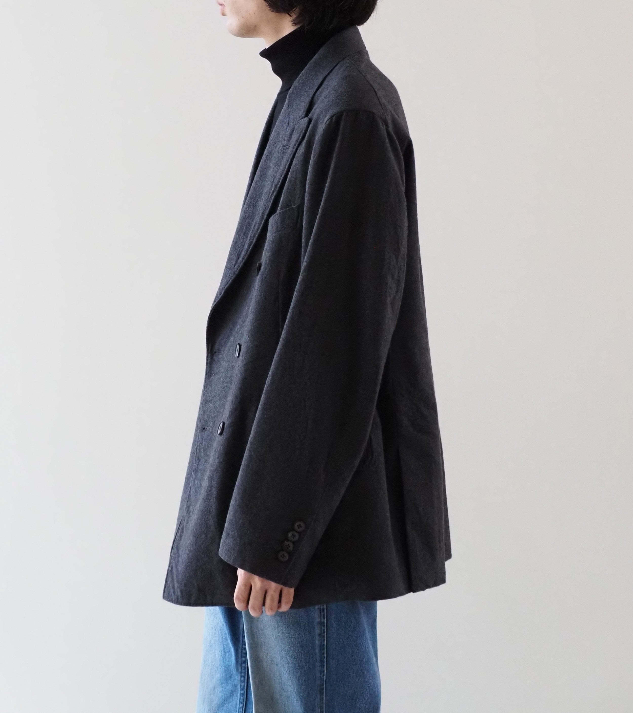 MAATEE & SONS Double Washed Jacket Flannel , Gray