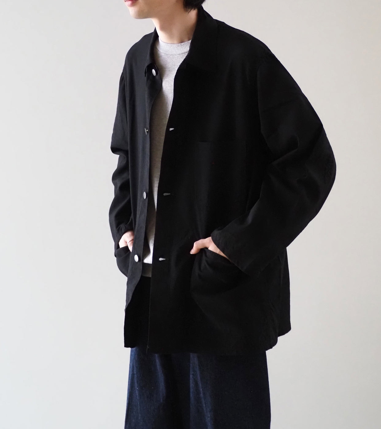 Bauth BAUTH ウール ジャケット , Black – Navyblue