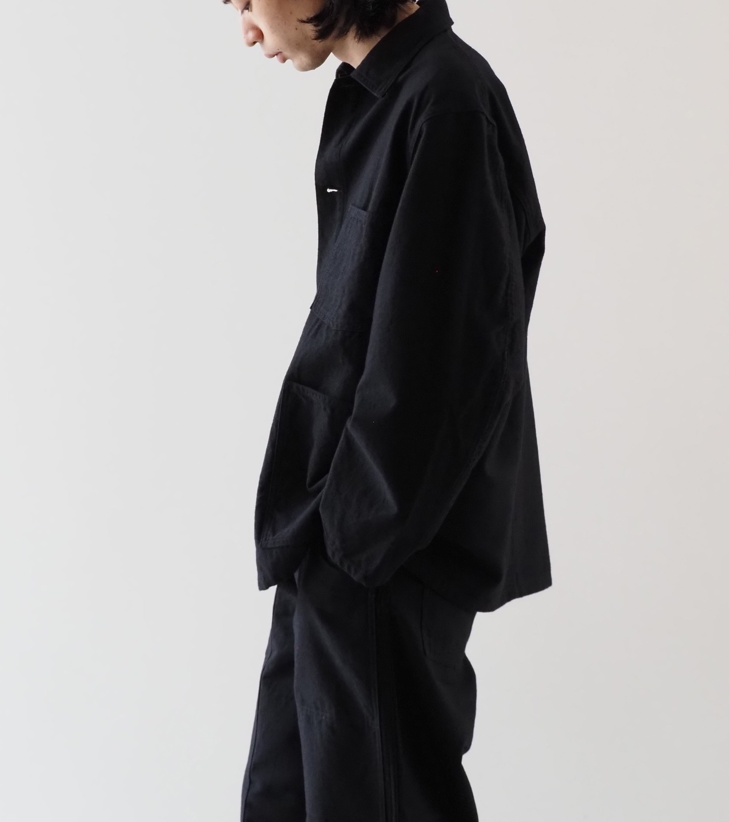 BAUTH Wool Cotton Moleskin Jacket , Black