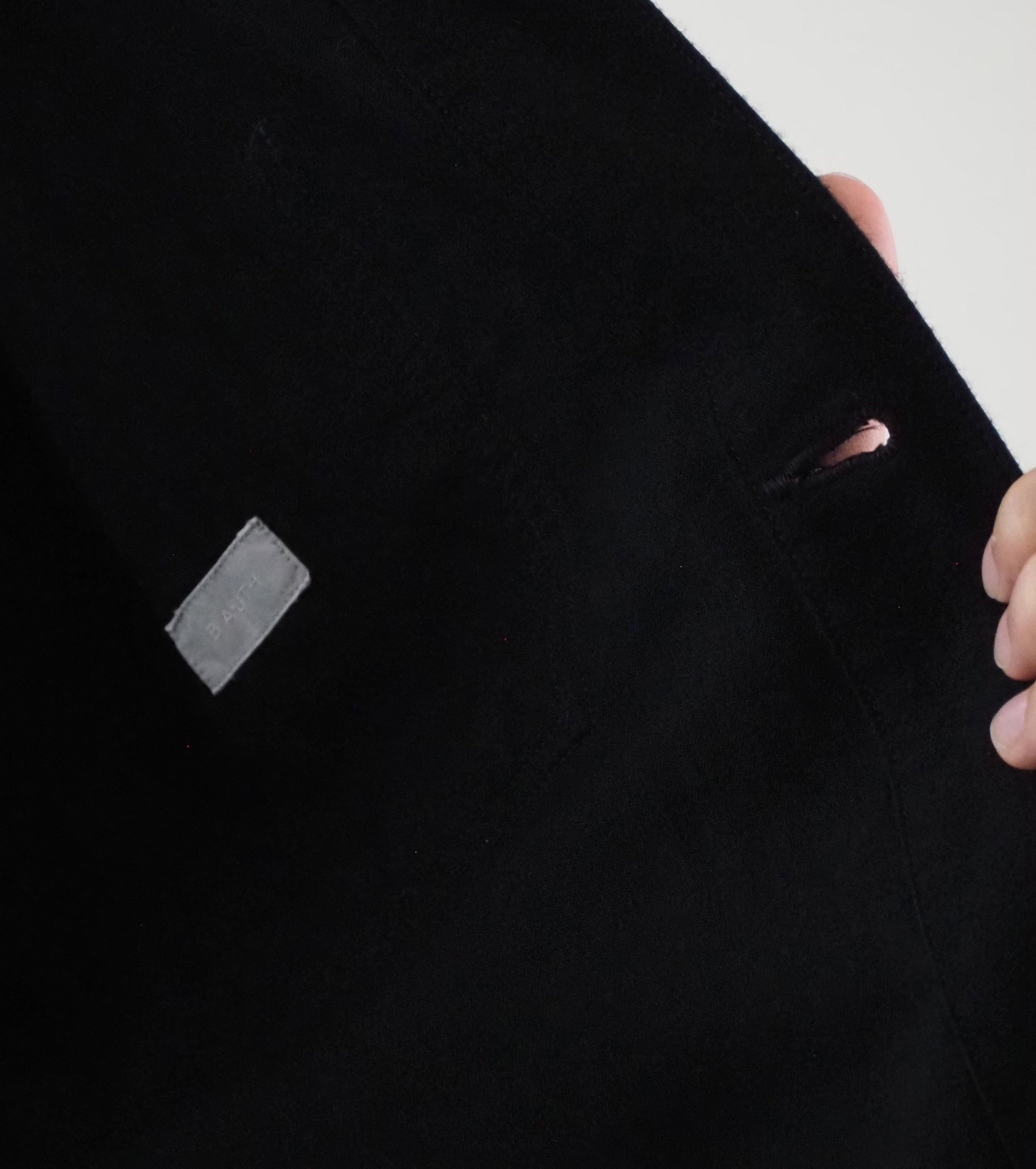 BAUTH Wool Cotton Moleskin Jacket , Black