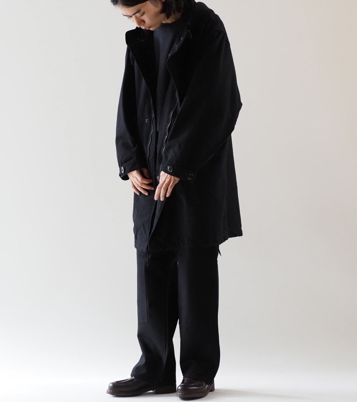 BAUTH MILITARY FOOD COAT , Black