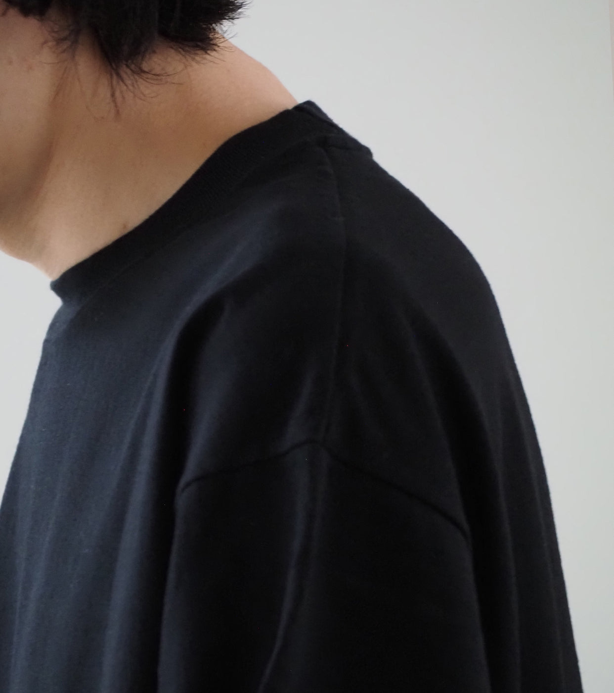 BAUTH Plain stitch Pullover , Black