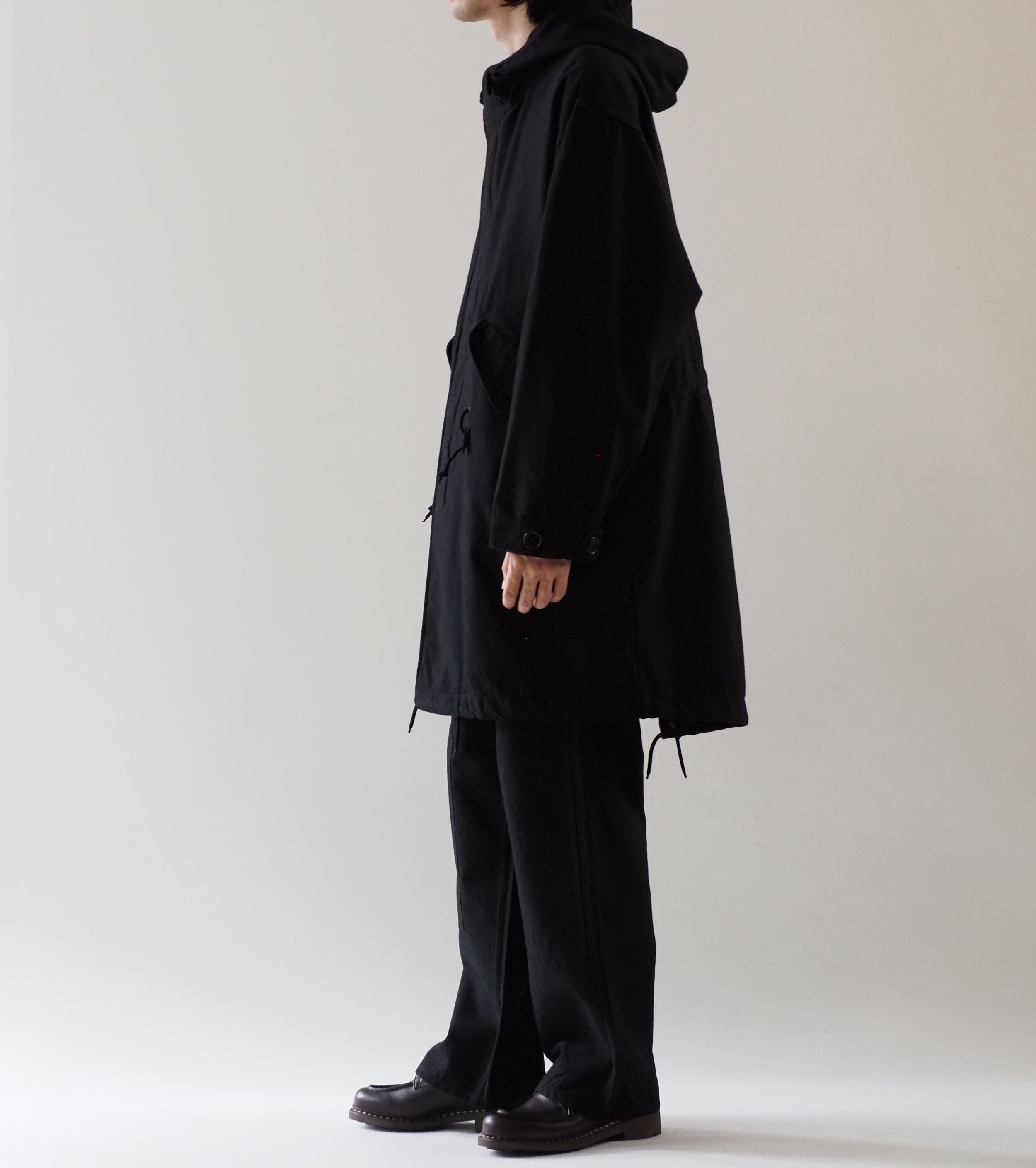 Bauth BAUTH ミリタリー フード コート , Black – Navyblue