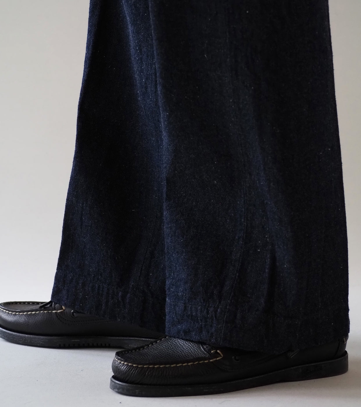 BAUTH  デニム トラウザーズ , Navy