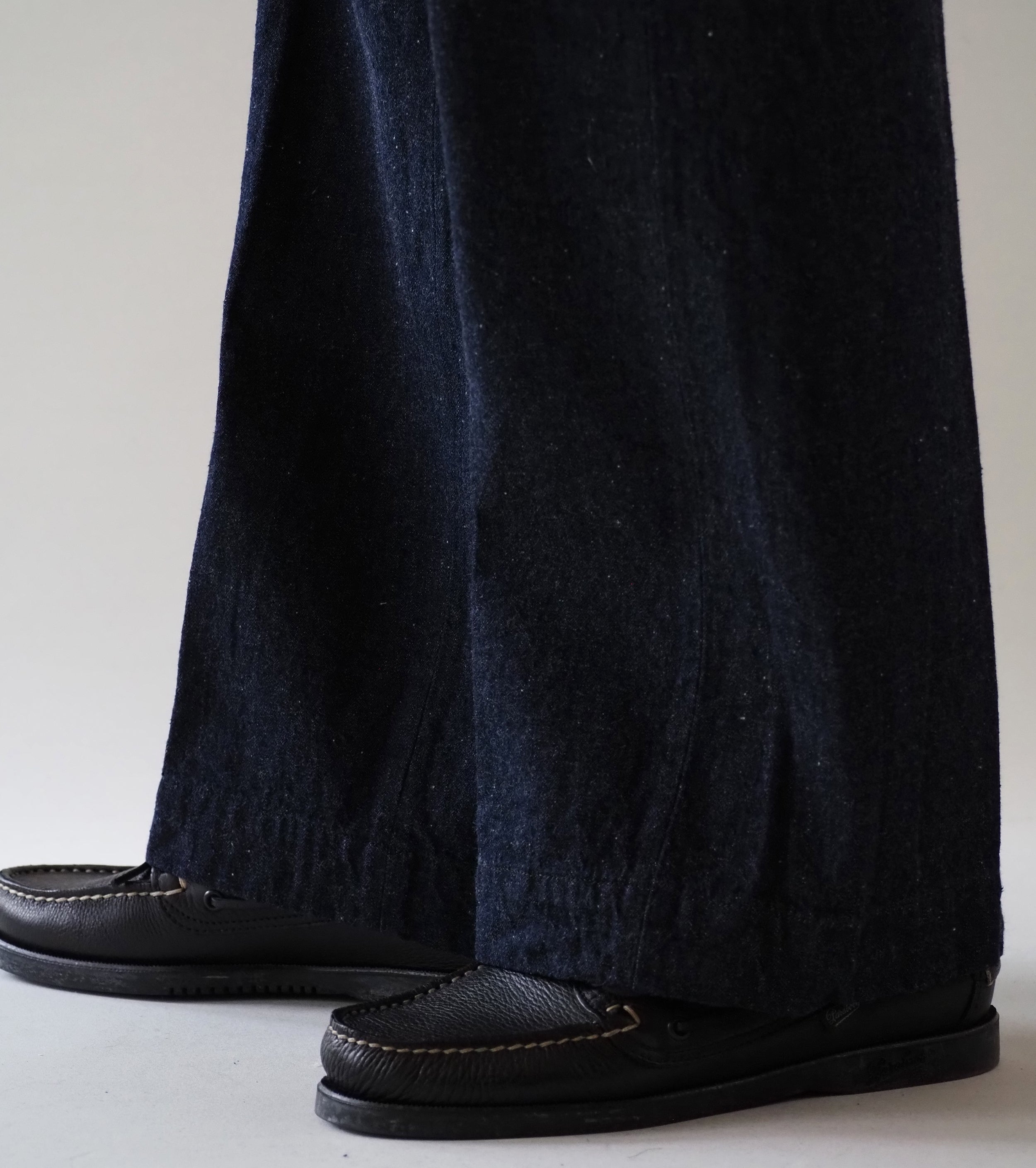 BAUTH  デニム トラウザーズ , Navy