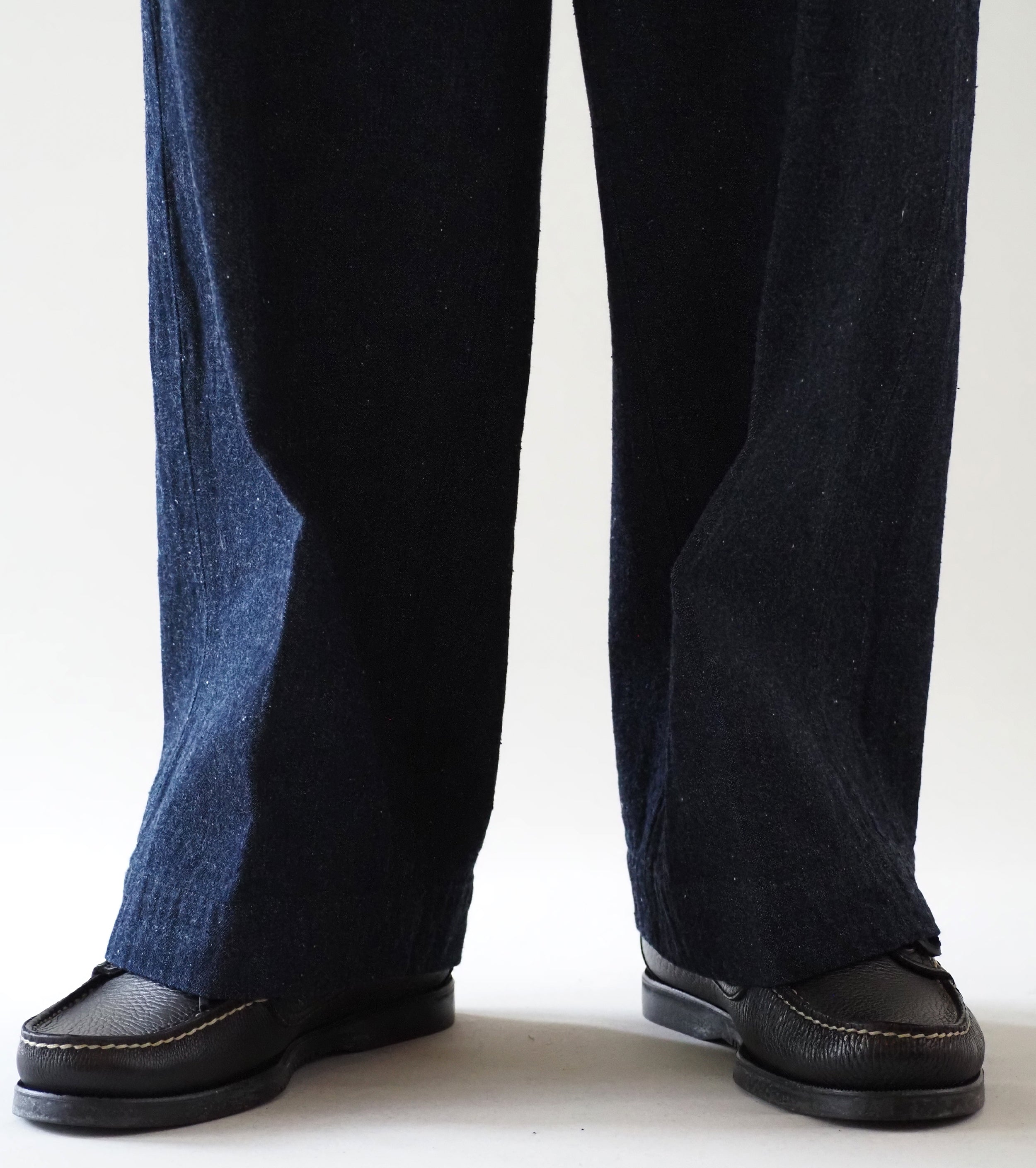 BAUTH  デニム トラウザーズ , Navy