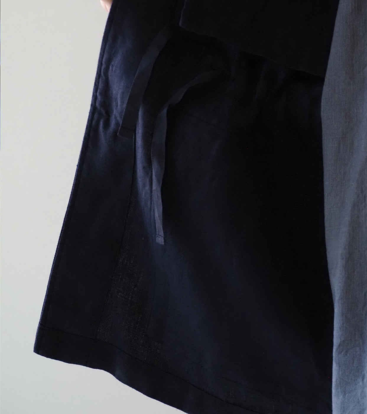 BAUTH リネン ミリタリー ジャケット , Navy