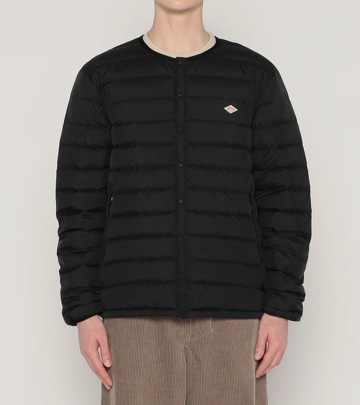 DANTON CREWNECK INNER DOWN JACKET  , Black
