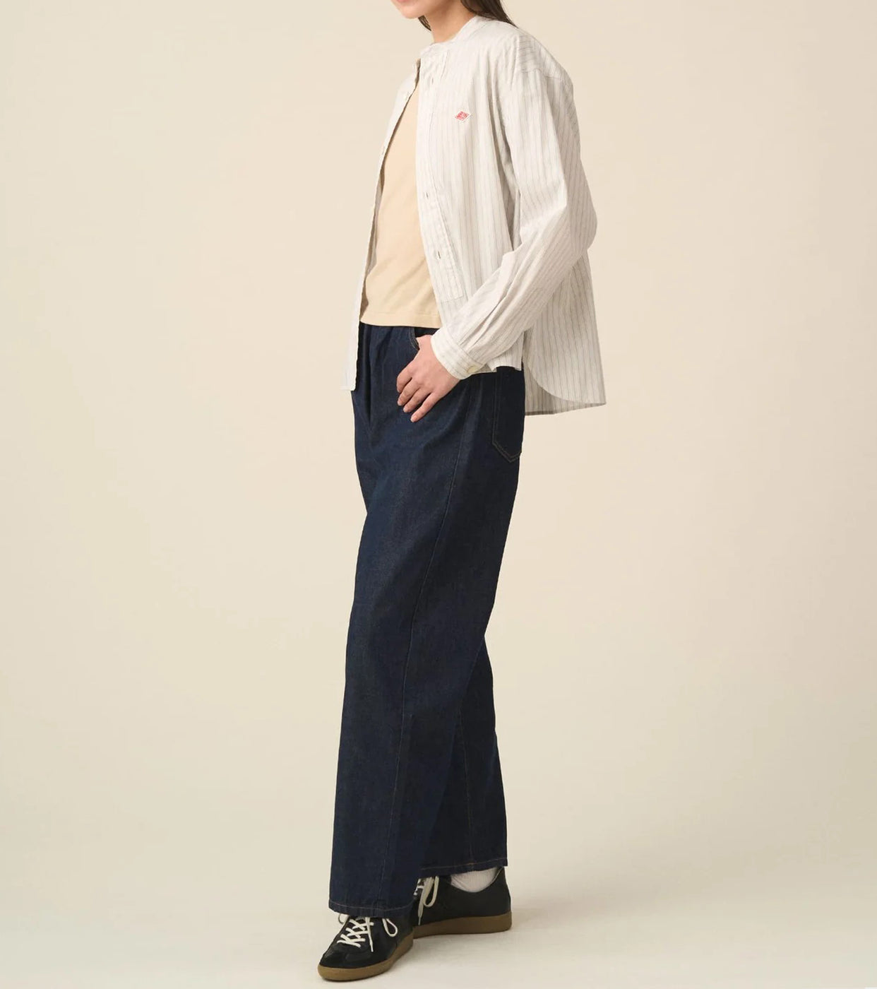 DANTON Color Denim Easy Pants , Indigo