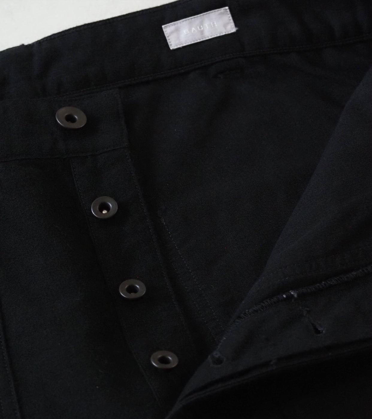 BAUTH WOOL COTTON WORK PANTS , Black