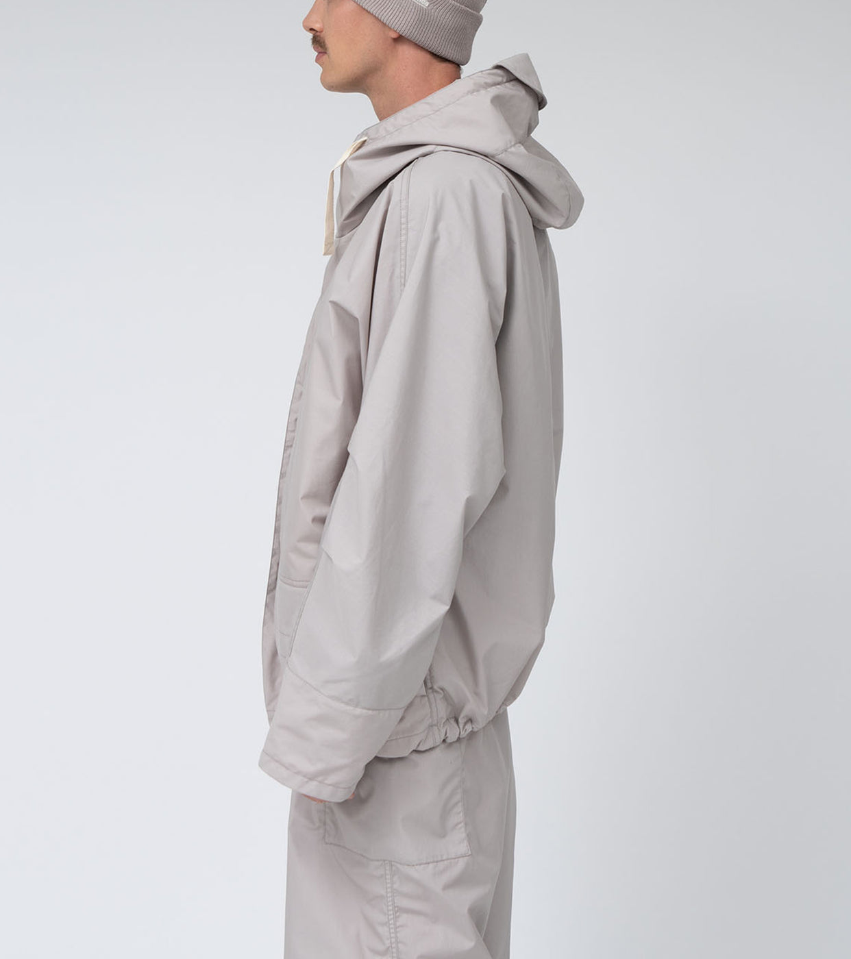 nanamica Hooded Deck Jacket , Gray Beige