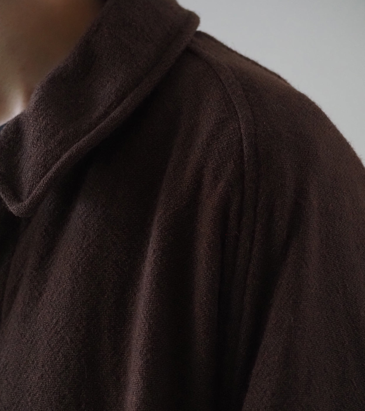 blurhms Mens Classic Wool Balmacaan Coat ,  Brown