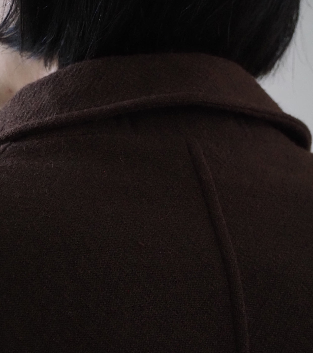 blurhms Mens Classic Wool Balmacaan Coat ,  Brown