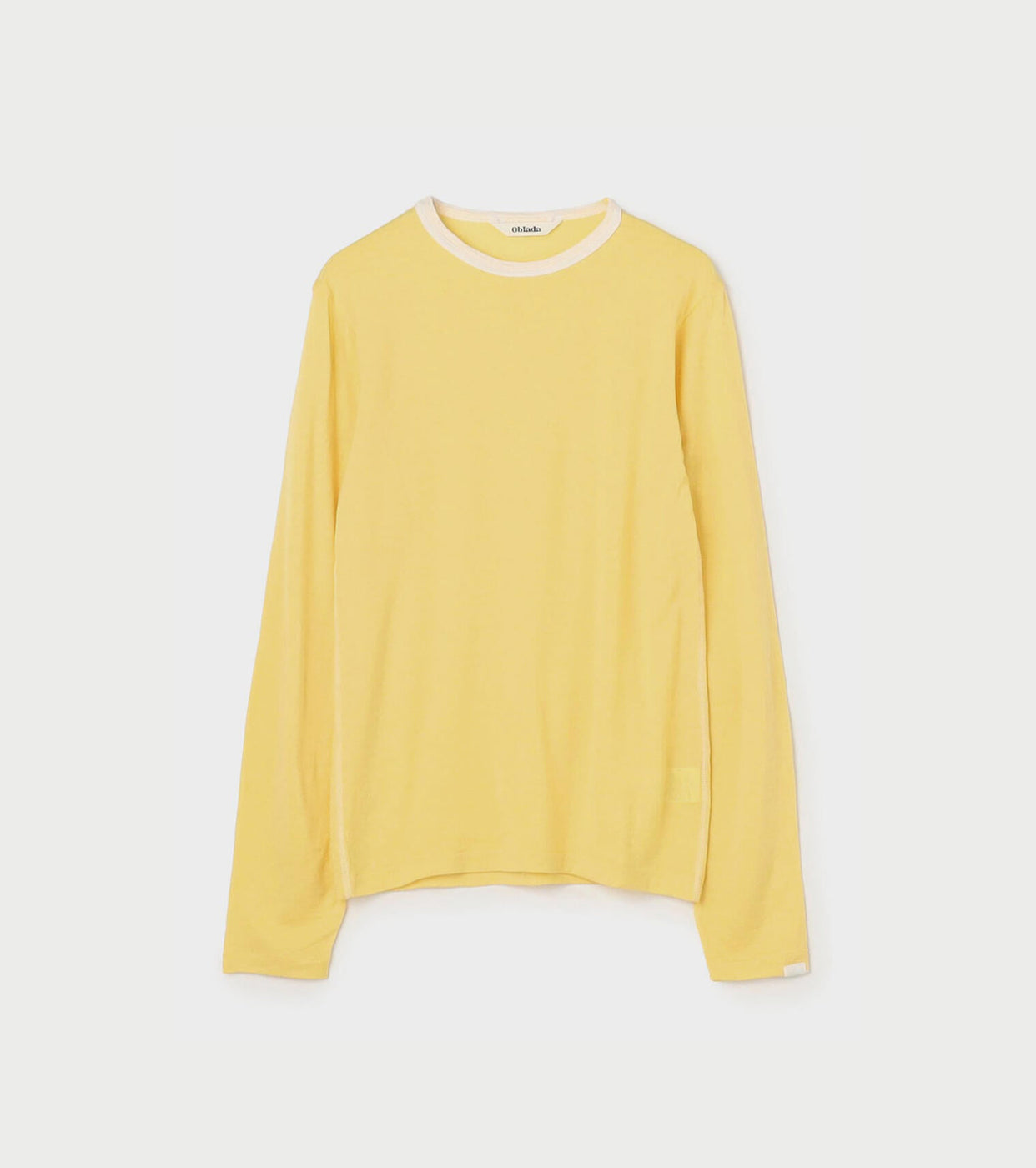 Oblada WOOL LONG TEE , Yellow