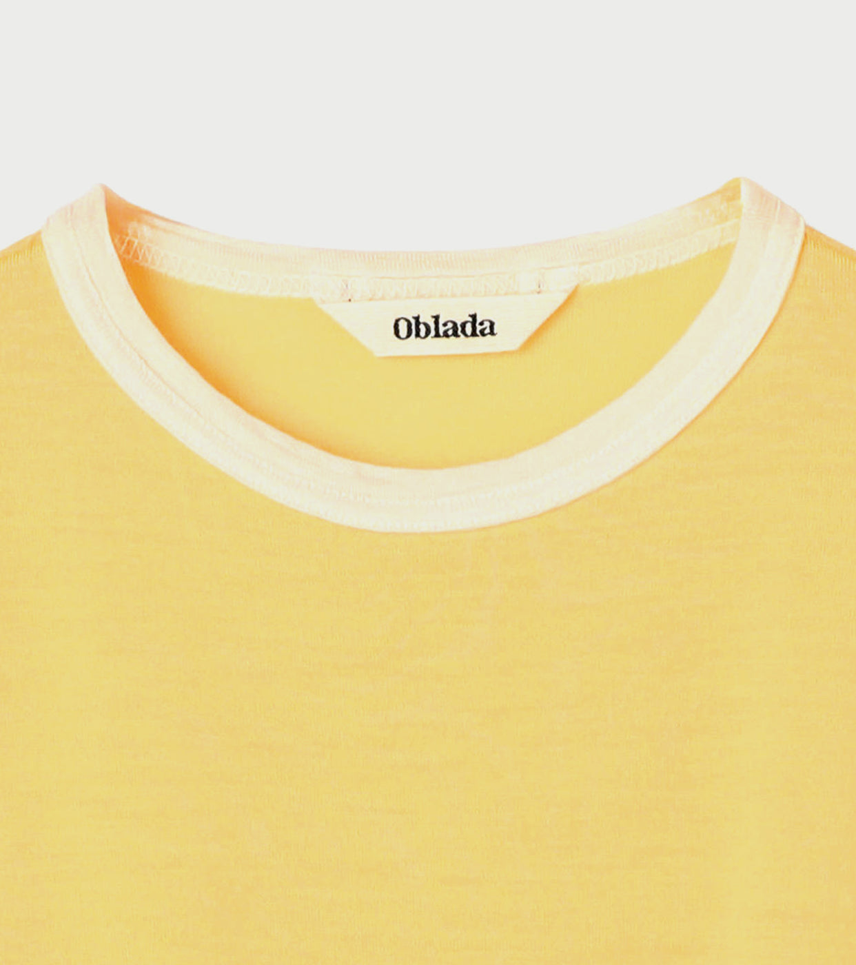 Oblada WOOL LONG TEE , Yellow
