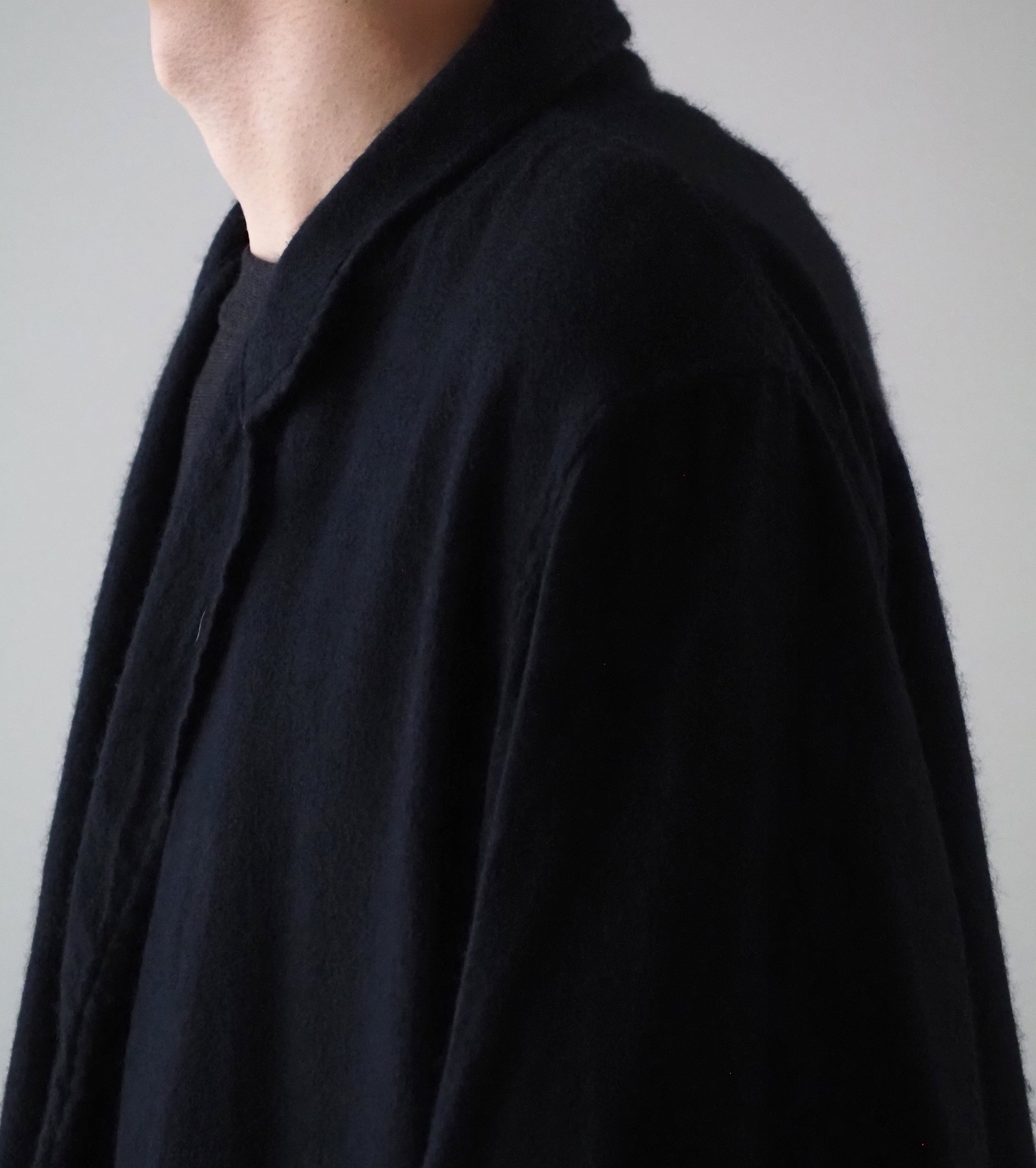 COMOLI Cashmere Silk Jacket , Navy