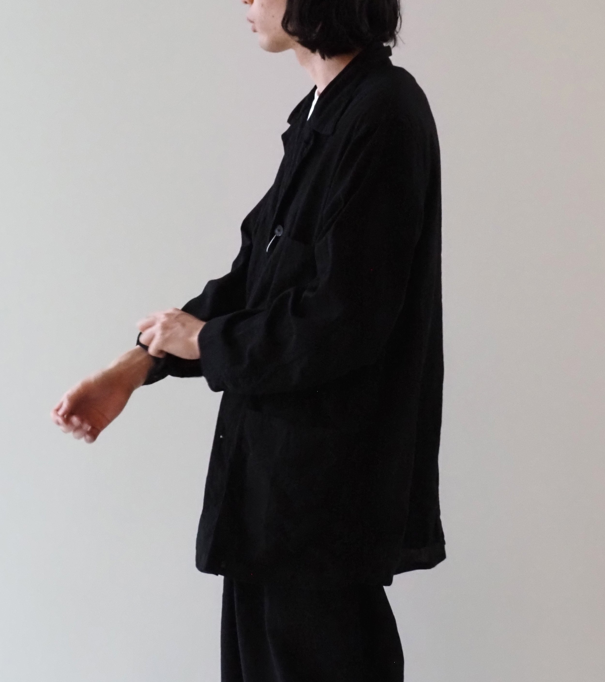 COMOLI オックス 1938 ジャケット, Black