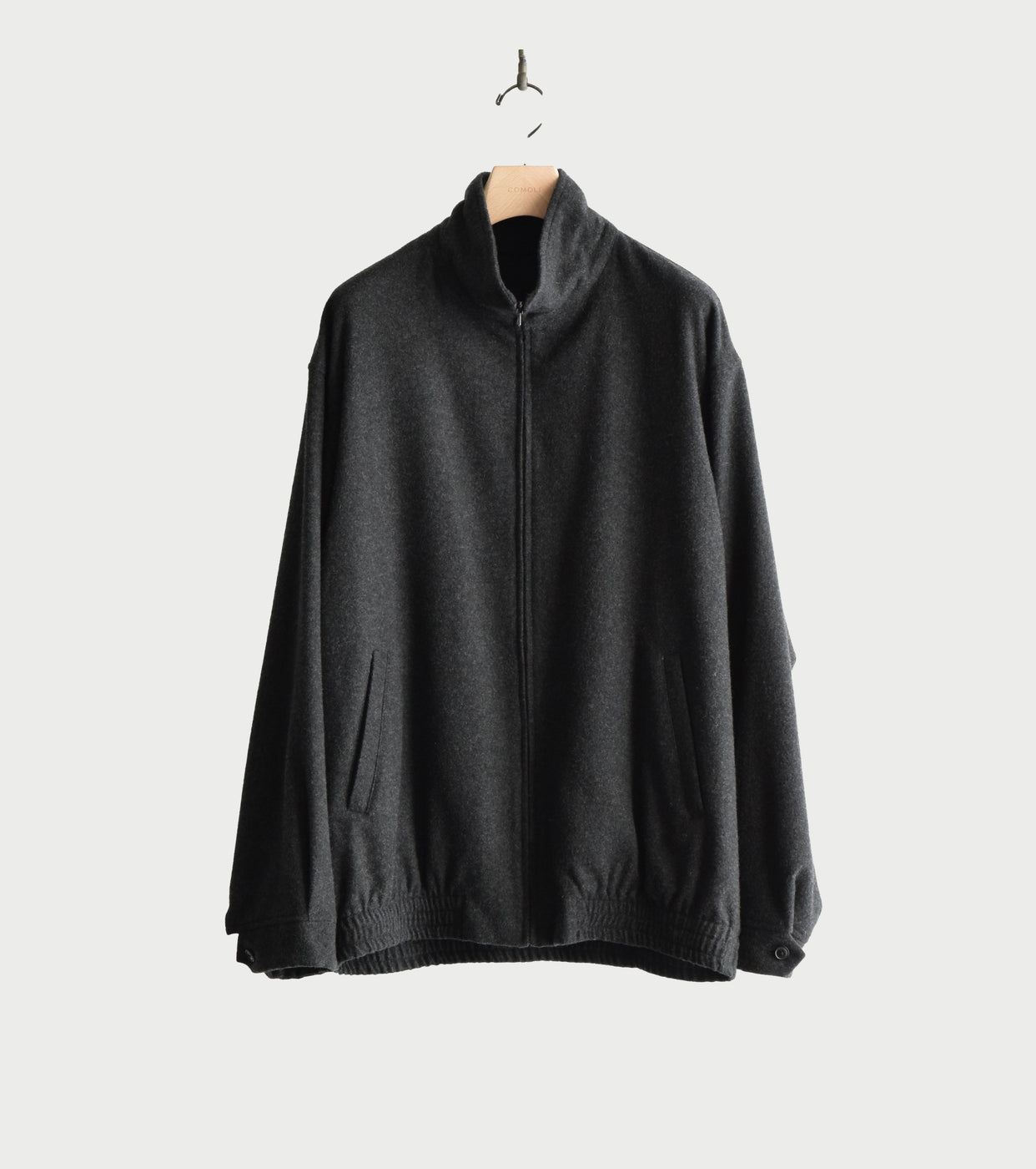 COMOLI カシミヤ トラック ジャケット , Charcoal