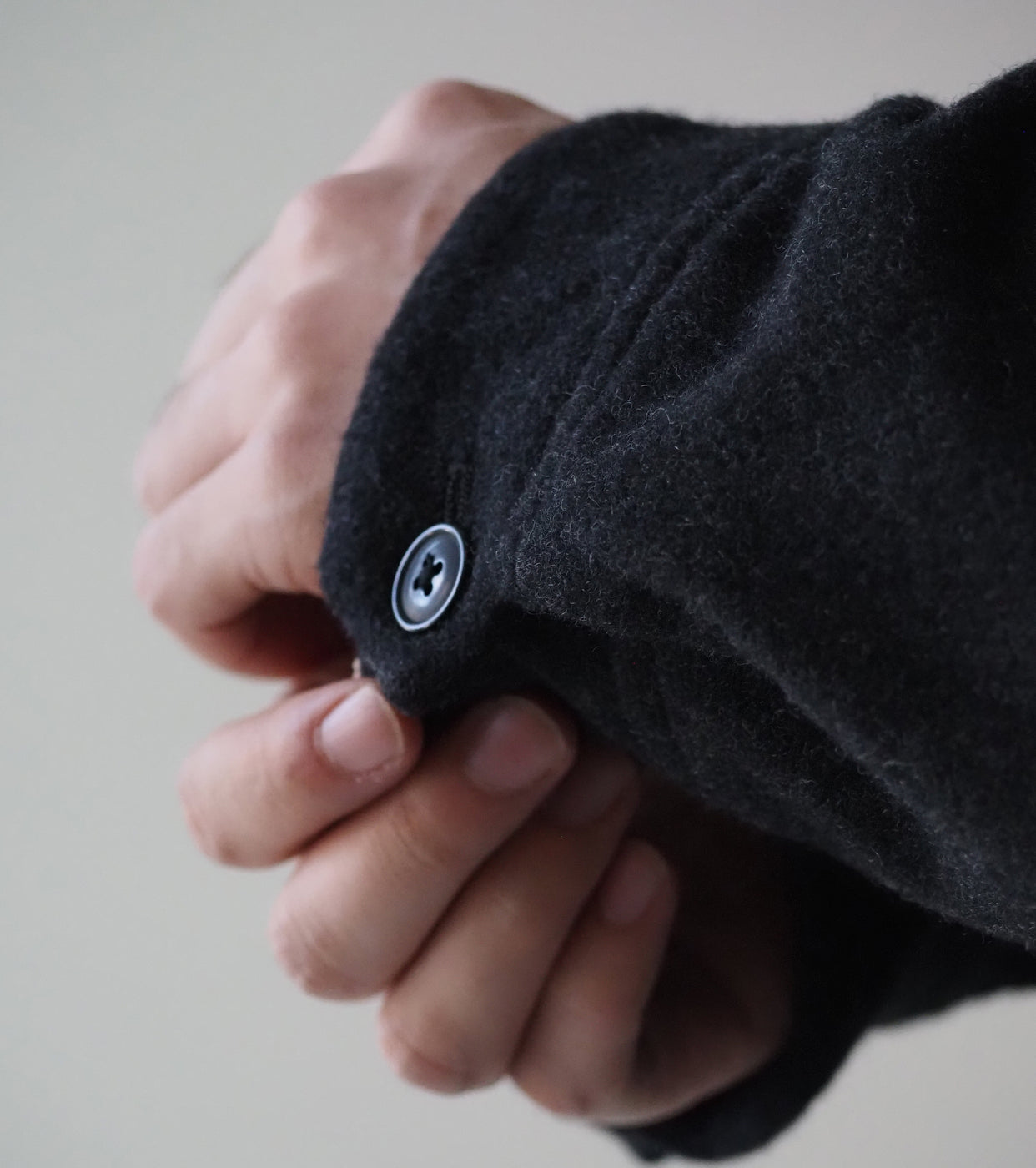 COMOLI カシミヤ トラック ジャケット , Charcoal