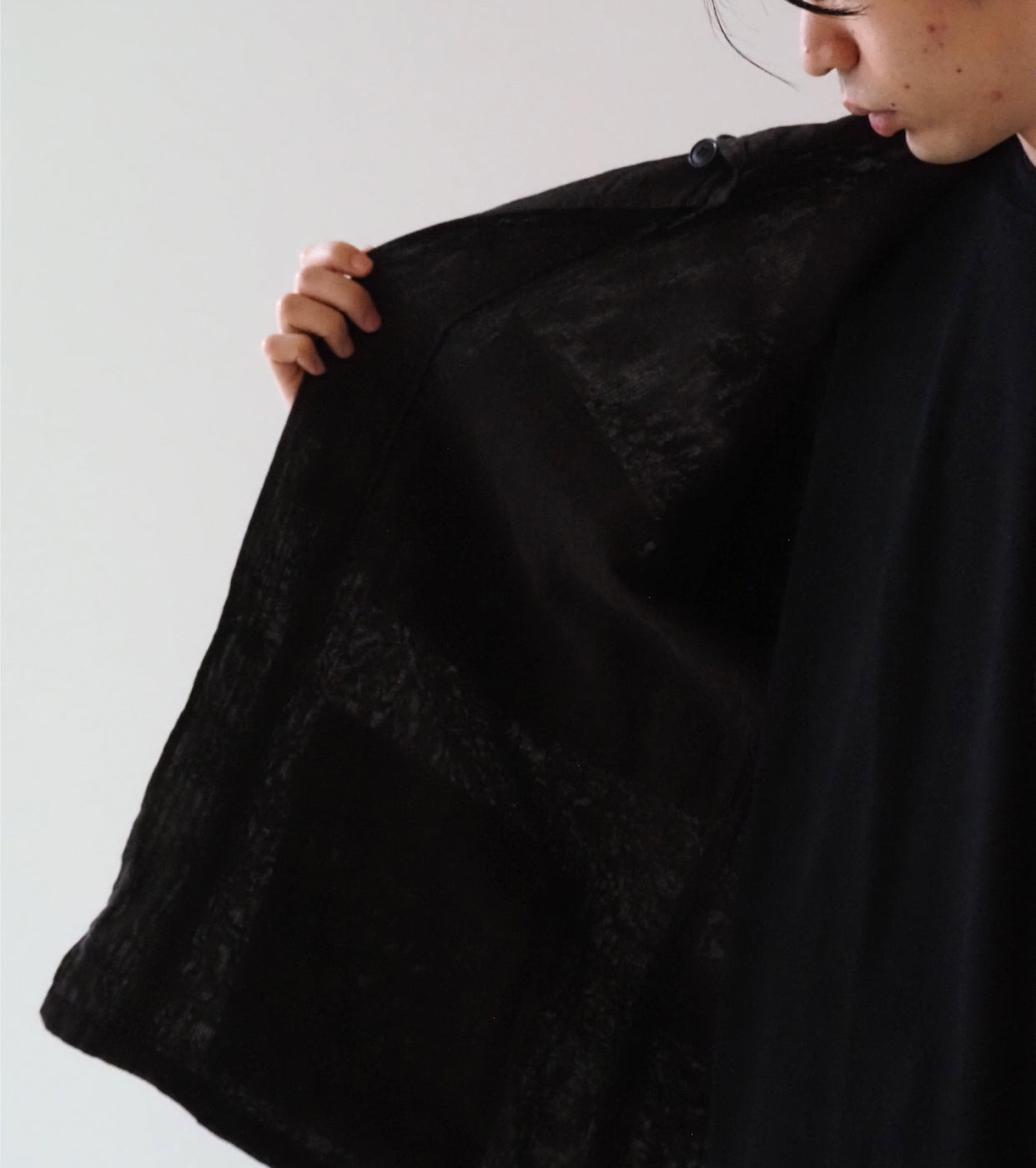 COMOLI シルク コットン B.D.U ジャケット , Brown