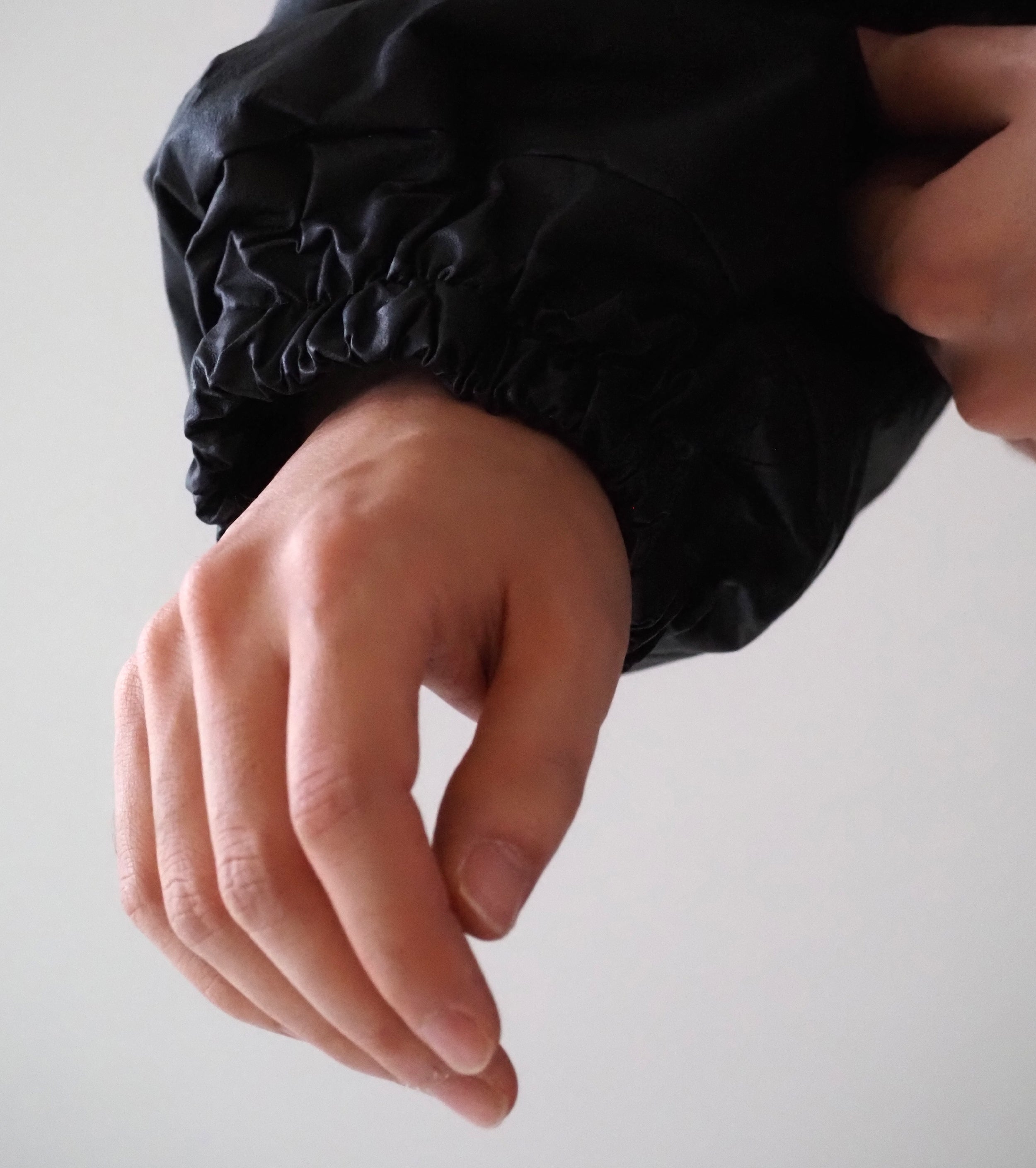 COMOLI Paper Leather Padded Jacket, Black