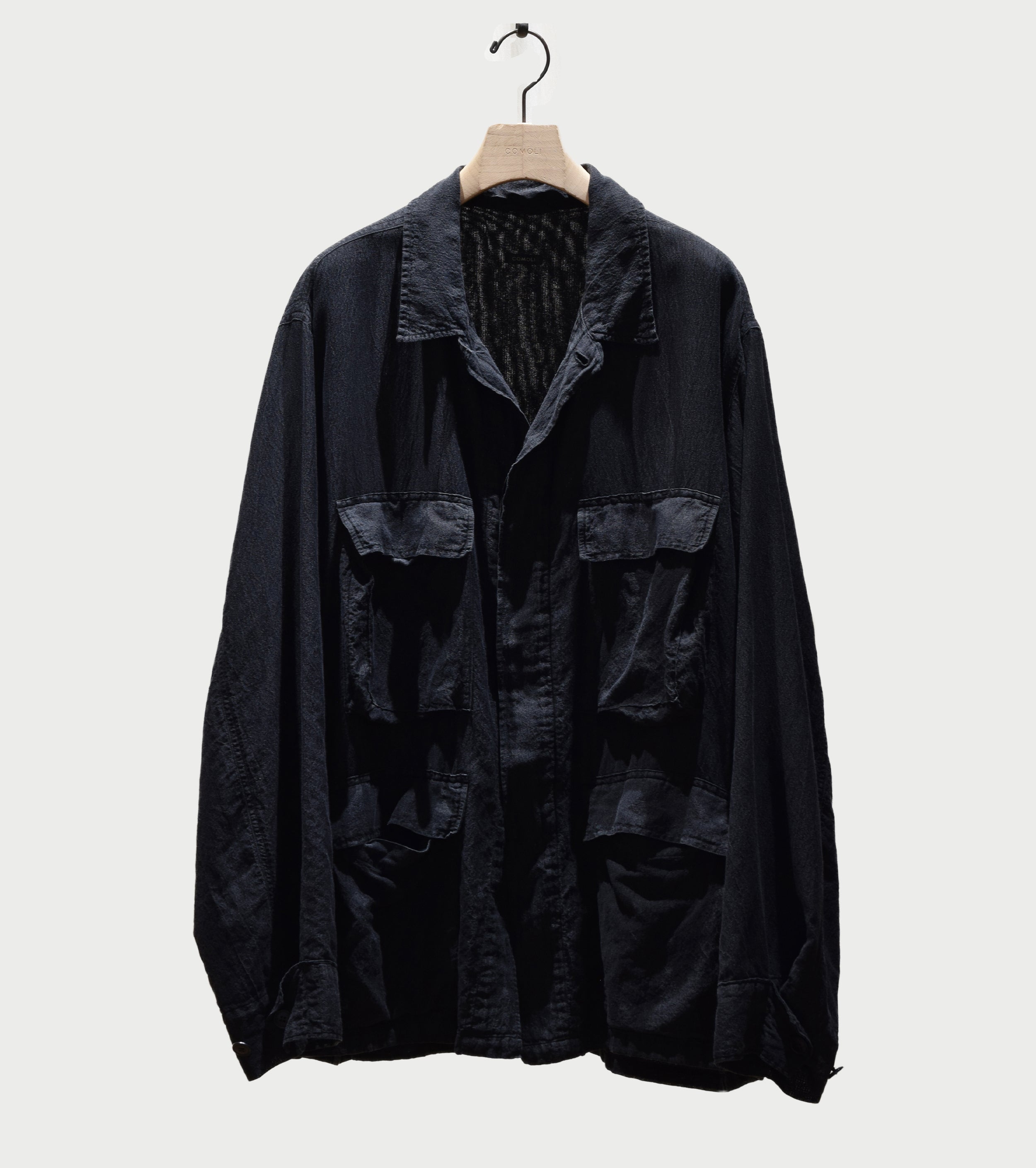 COMOLI Faded Black BDU Jacket , Fade Black