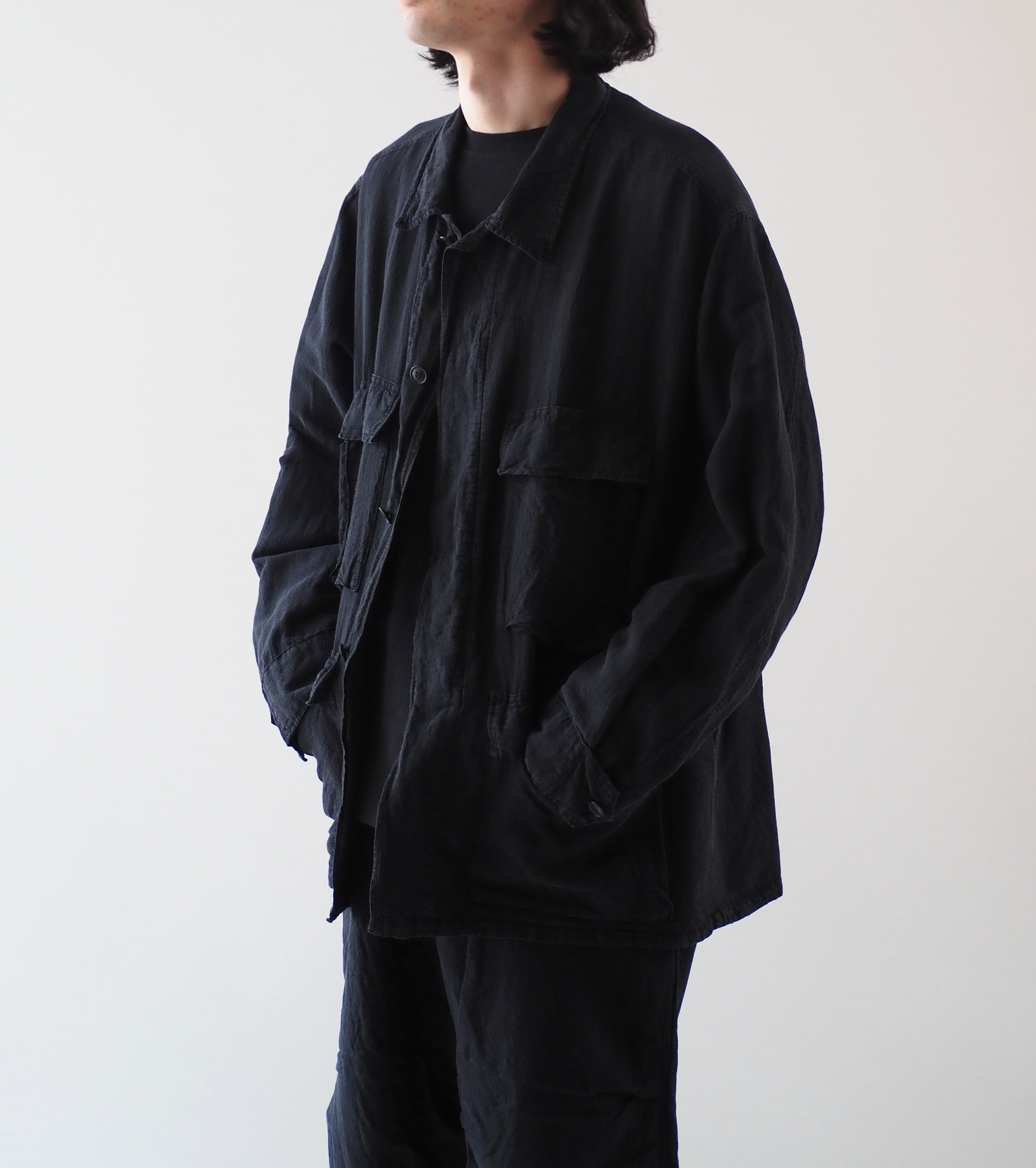 COMOLI Faded Black BDU Jacket , Fade Black