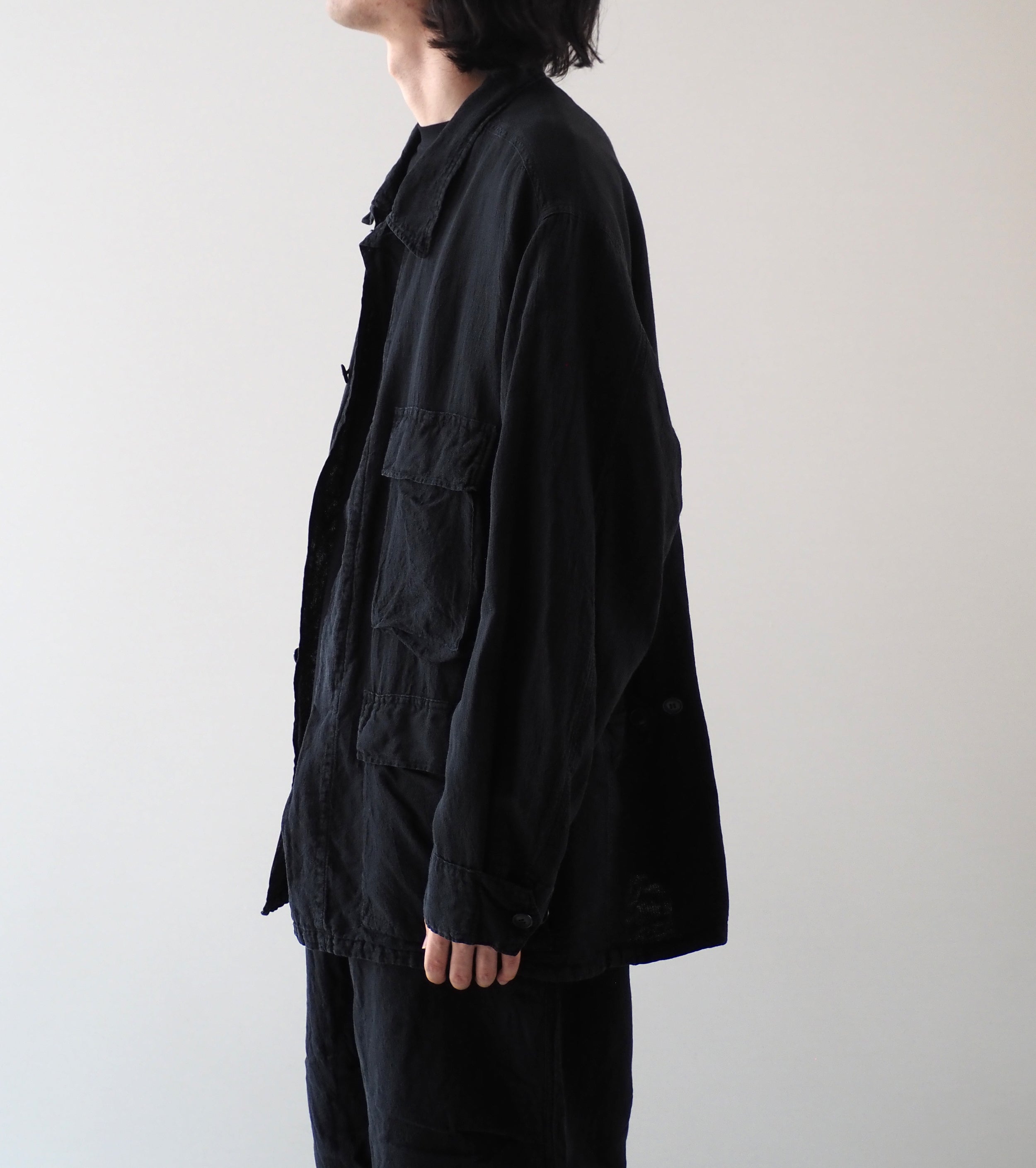 COMOLI Faded Black BDU Jacket , Fade Black