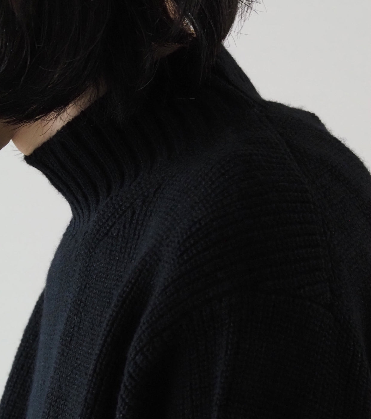 MAATEE & SONS Lamb Washi Army Sweater , Black