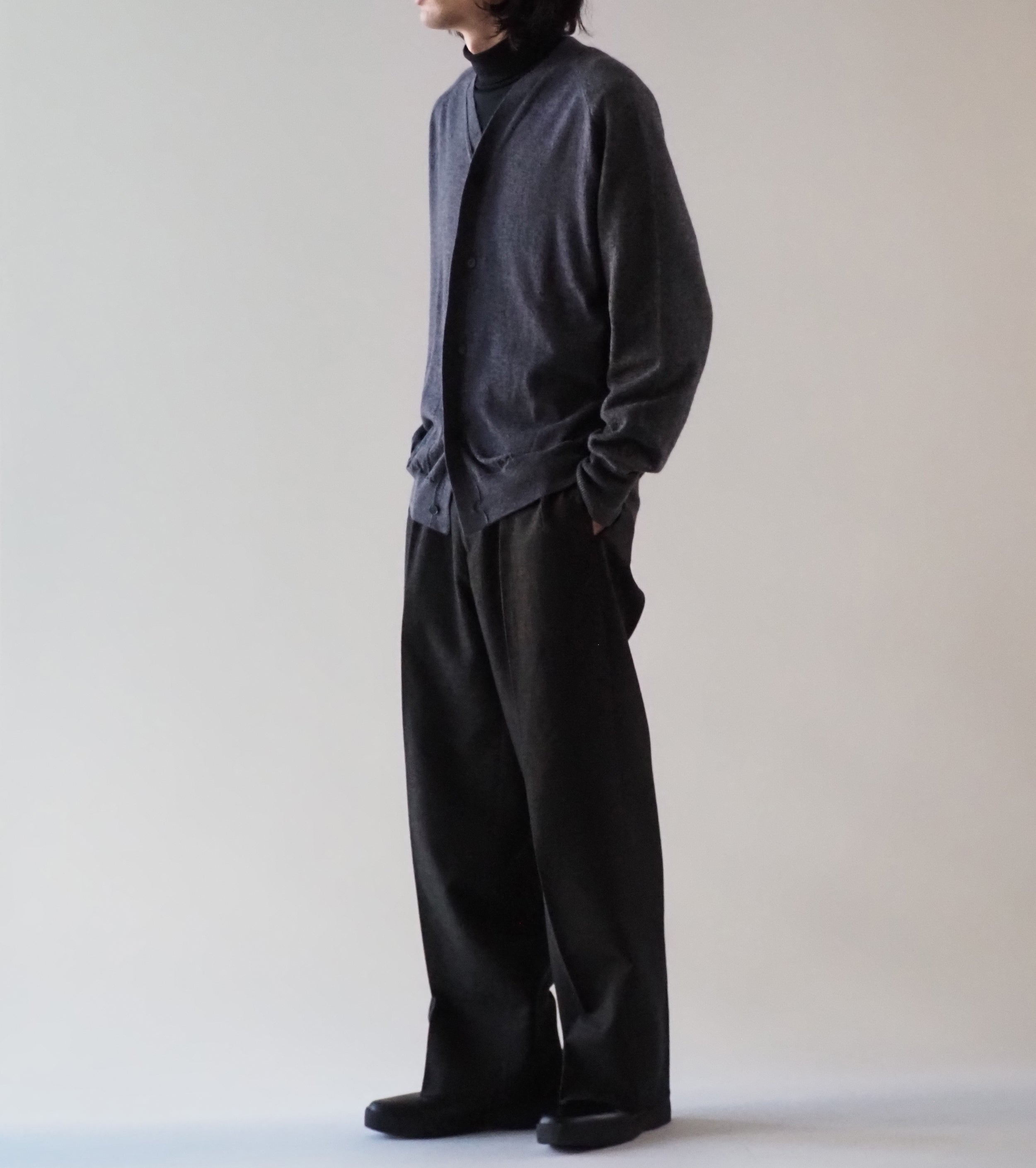  MAATEE&SONS Combi V Cardigan , Charcoal Gray