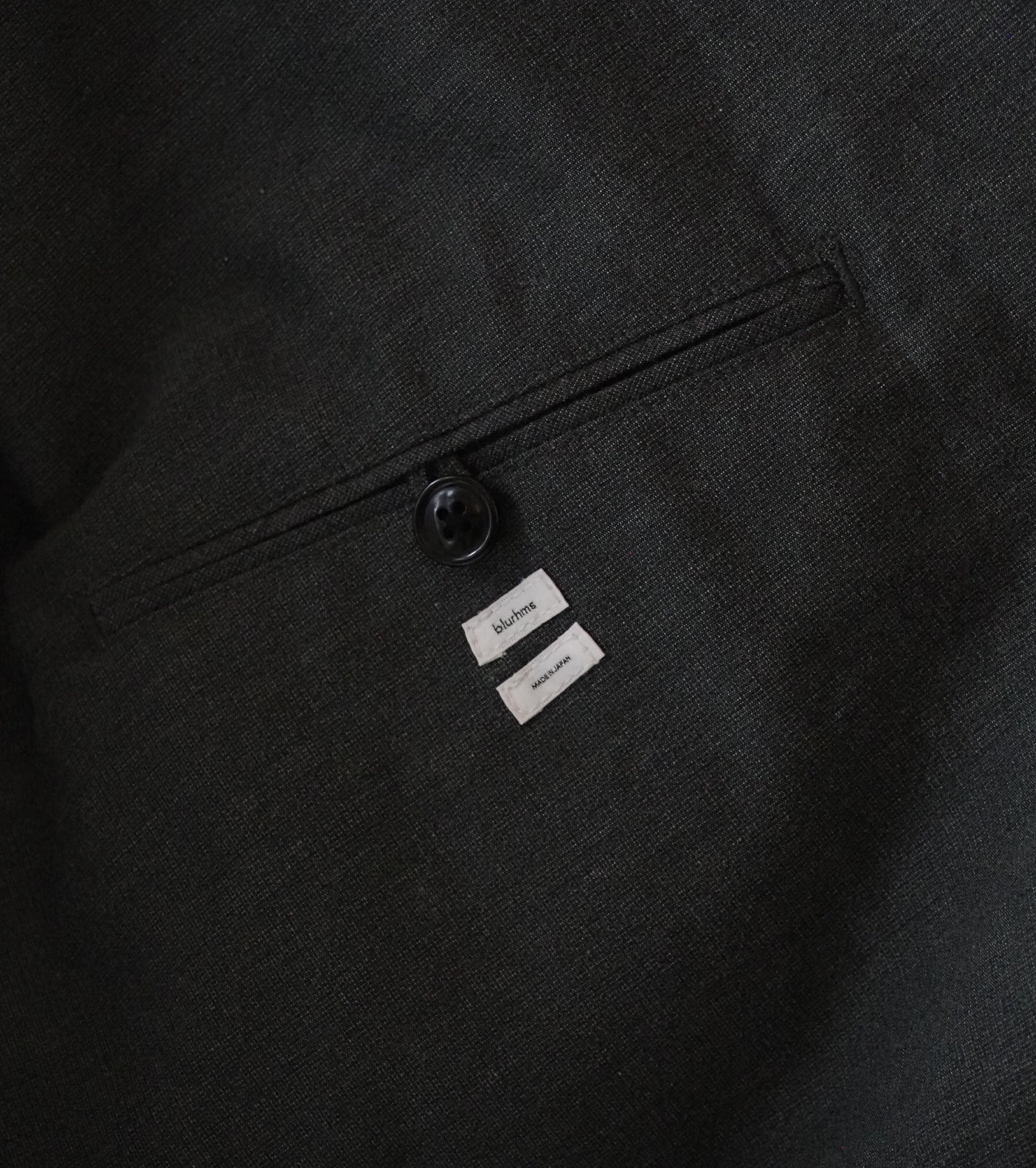 blurhms シルク ウール コットン ピークドラペル カーディガン ジャケット , Heather Grey