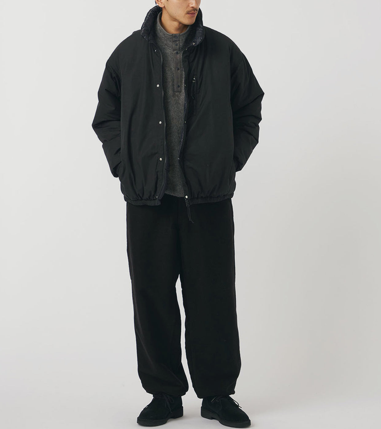 nanamica リバーシブル インシュレーション ジャケット , Black