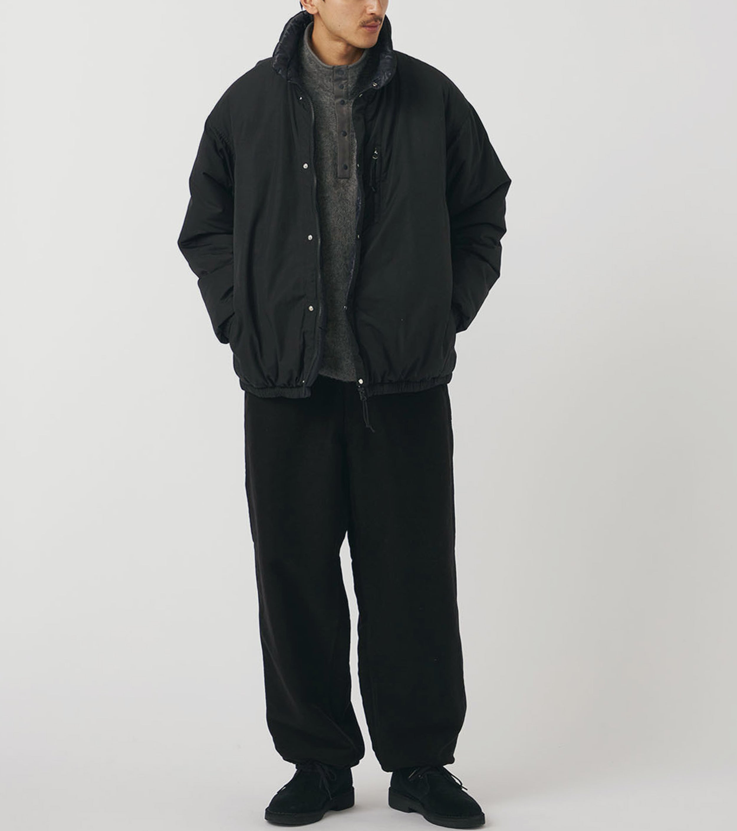 nanamica リバーシブル インシュレーション ジャケット , Black