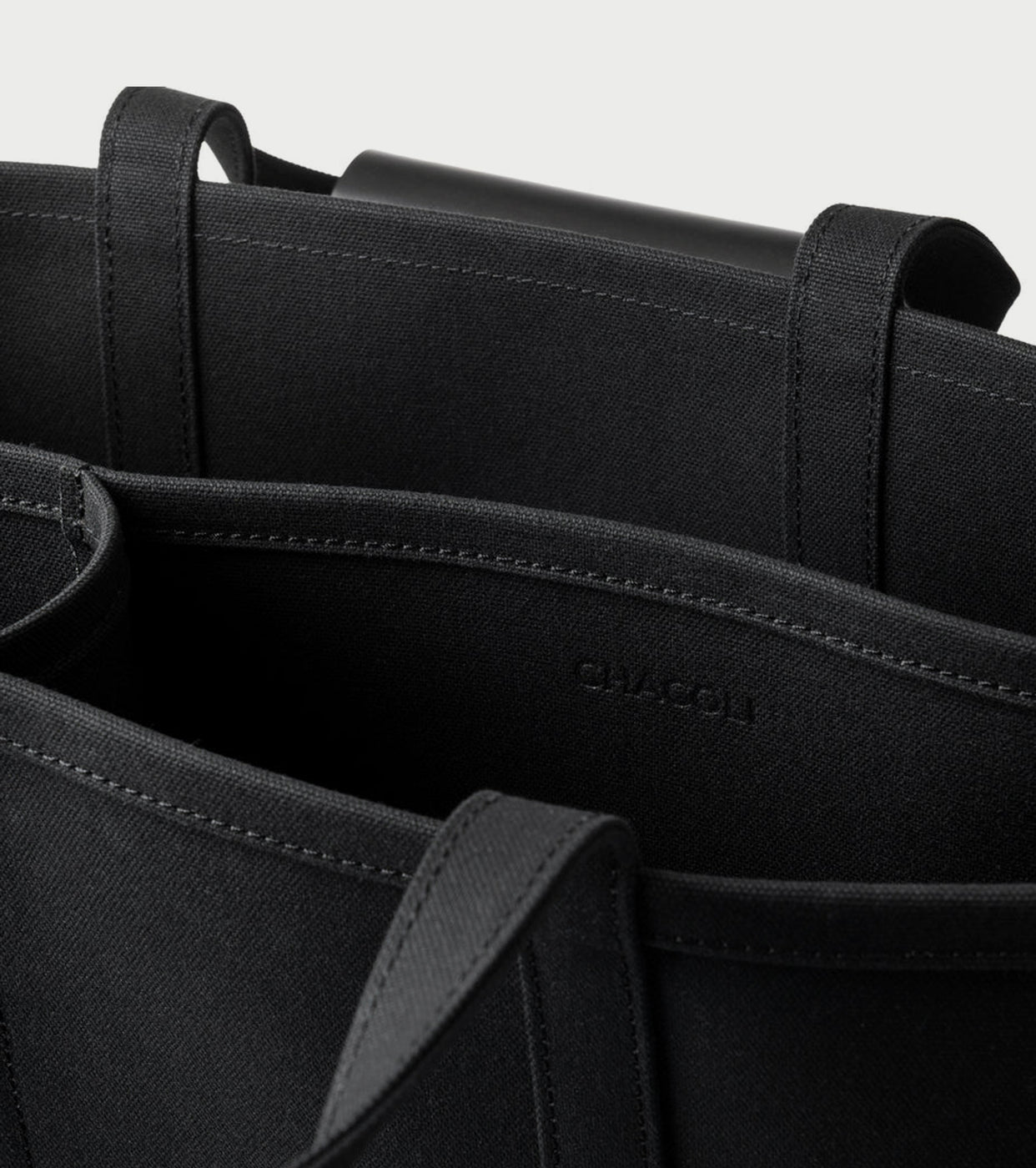 CHACOLI  FR02 TOTE Partition : 2 , Black