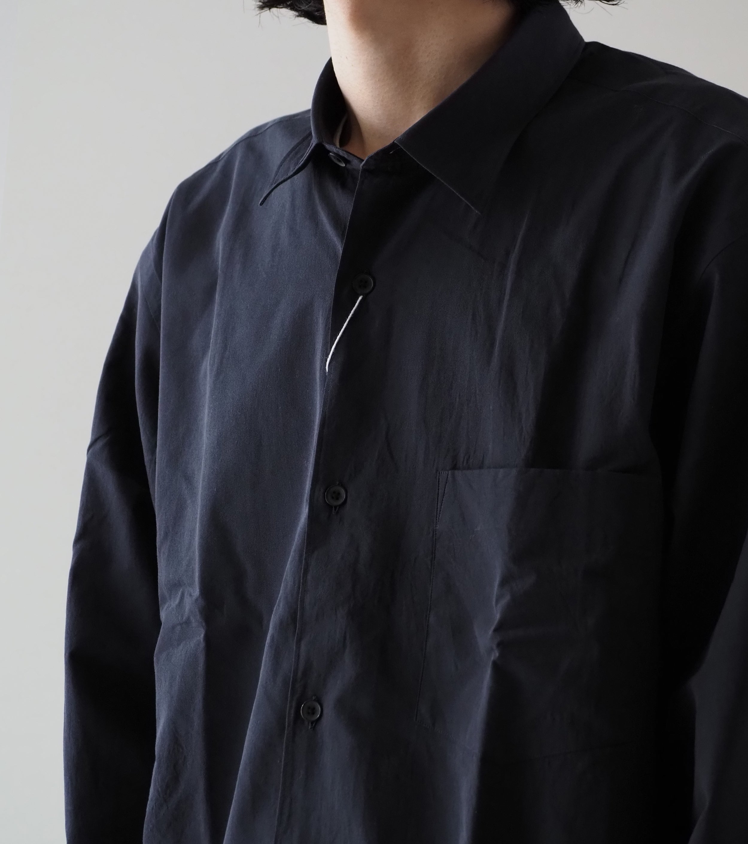 COMOLI SHIRTS, Navy