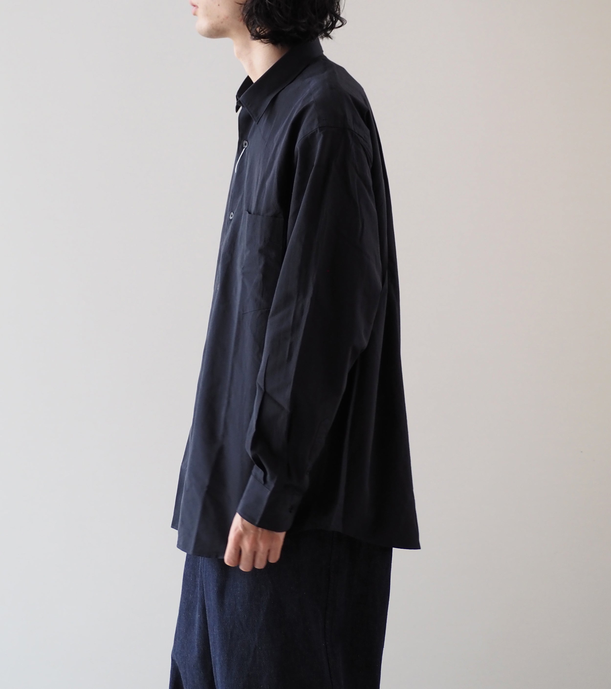 COMOLI SHIRTS, Navy